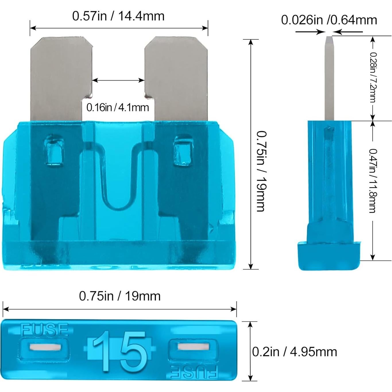Kit de Fusibles Estándar JOREST 25 Piezas 2A-40A para Auto