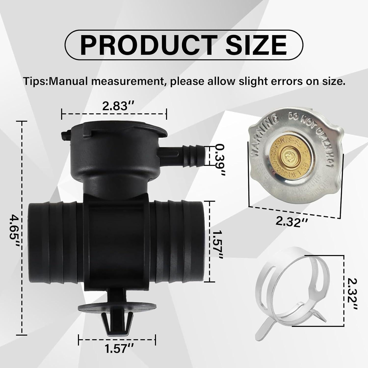 Cuello de Llenado de Refrigerante TESHITVLOG para Chrysler/Dodge/Jeep