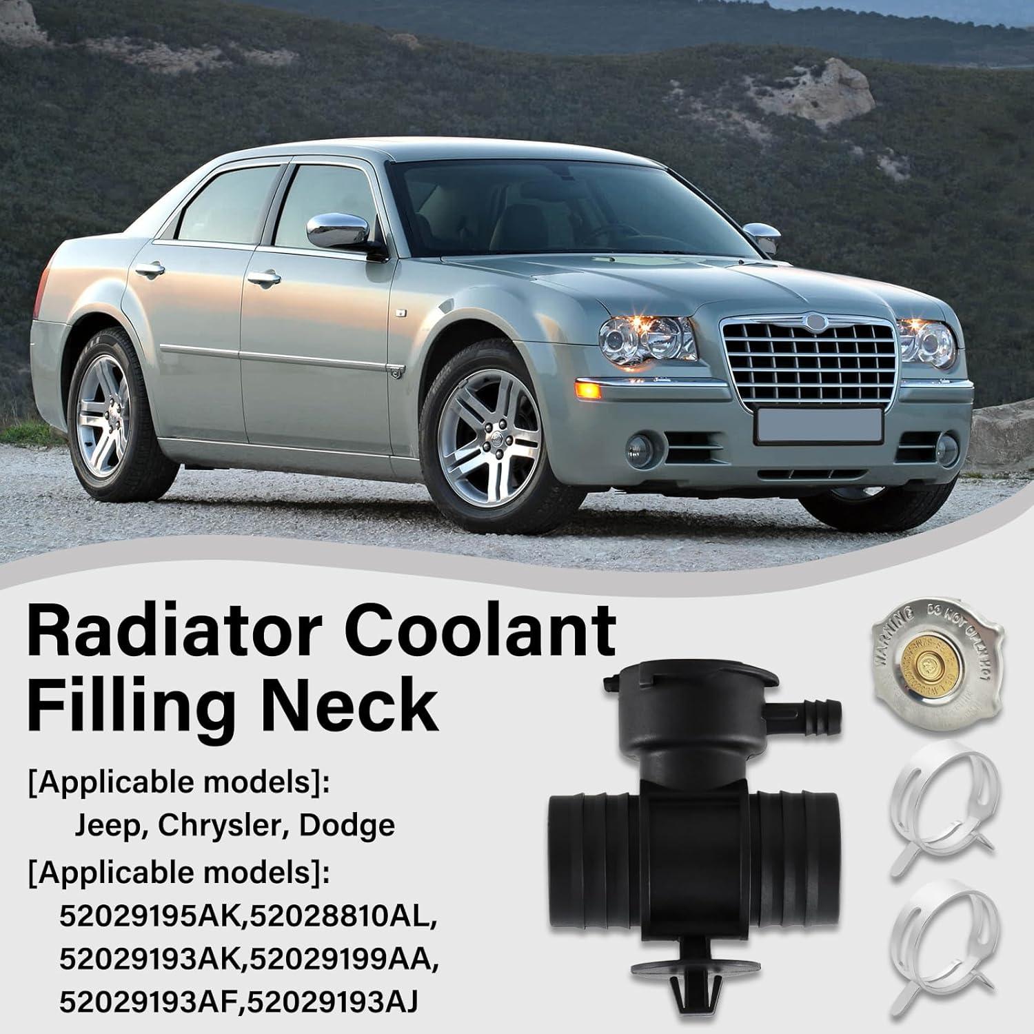 Cuello de Llenado de Refrigerante TESHITVLOG para Chrysler/Dodge/Jeep