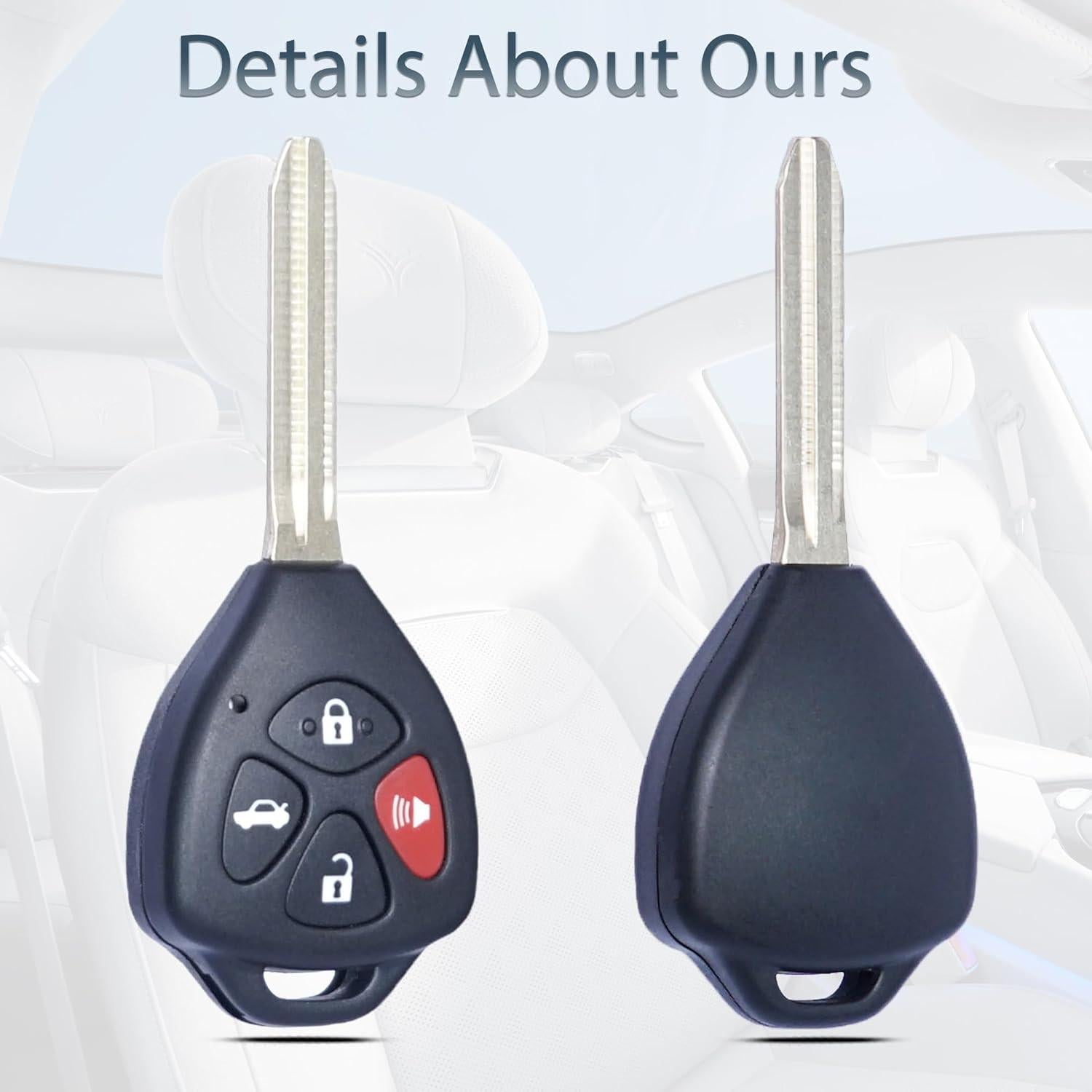 Funda de llave Toyota Camry Corolla 2006-2013 Juego de 2