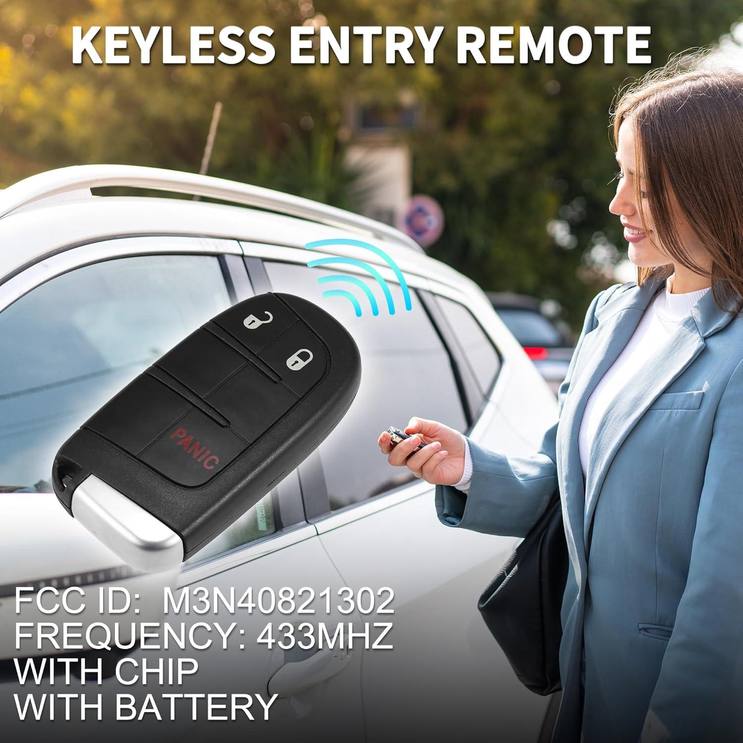 Control Remoto Sin Llave TUCKBOLD para Dodge 3 Botones