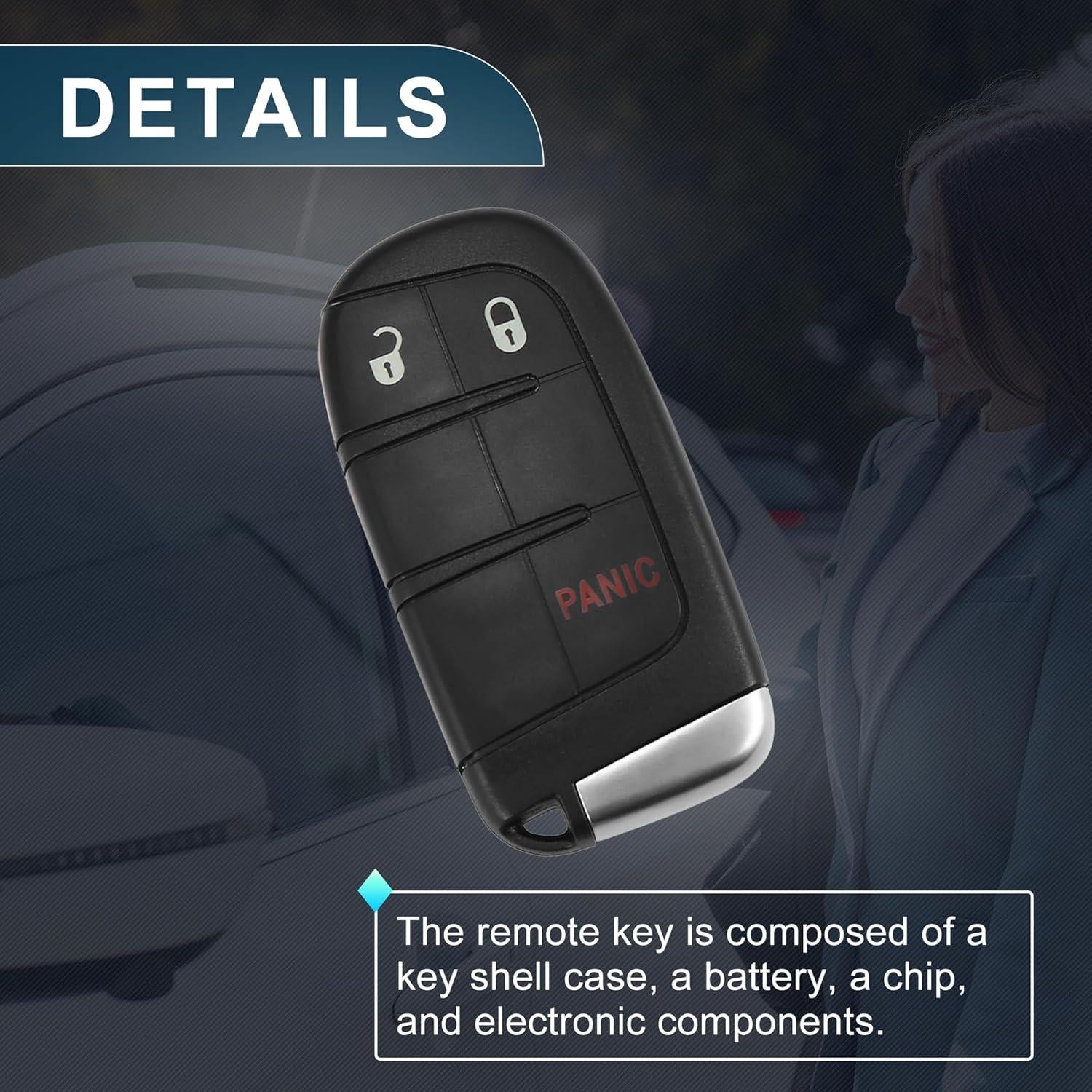 Control Remoto Sin Llave TUCKBOLD para Dodge 3 Botones