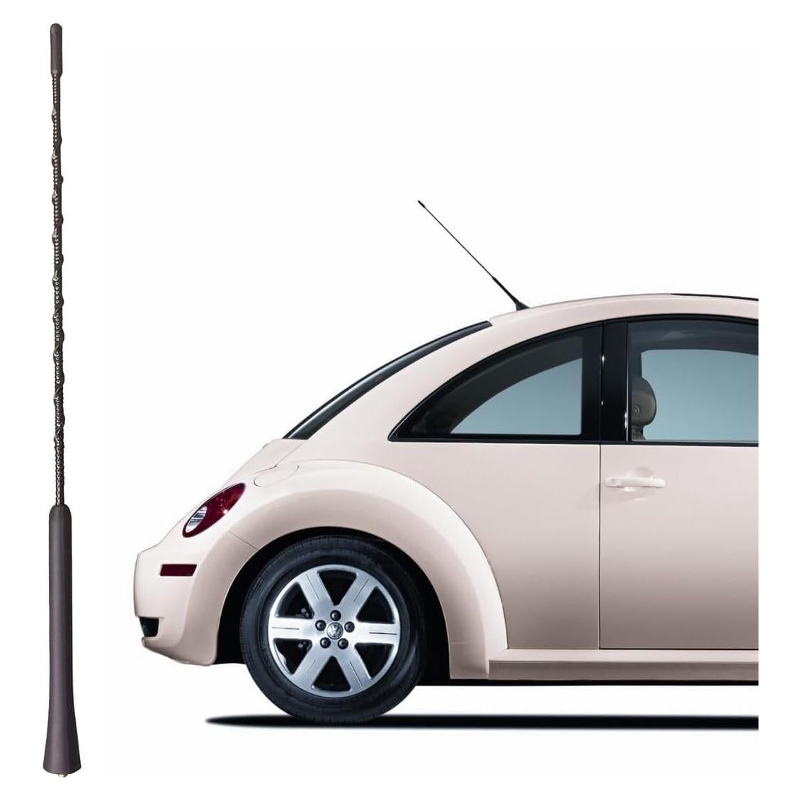 16 Inch Flexible Rubber Antenna Replacement for Volkswagen Tiguan (2009-2011), New Beetle (1999-2010), Jetta (2000-2010), Black