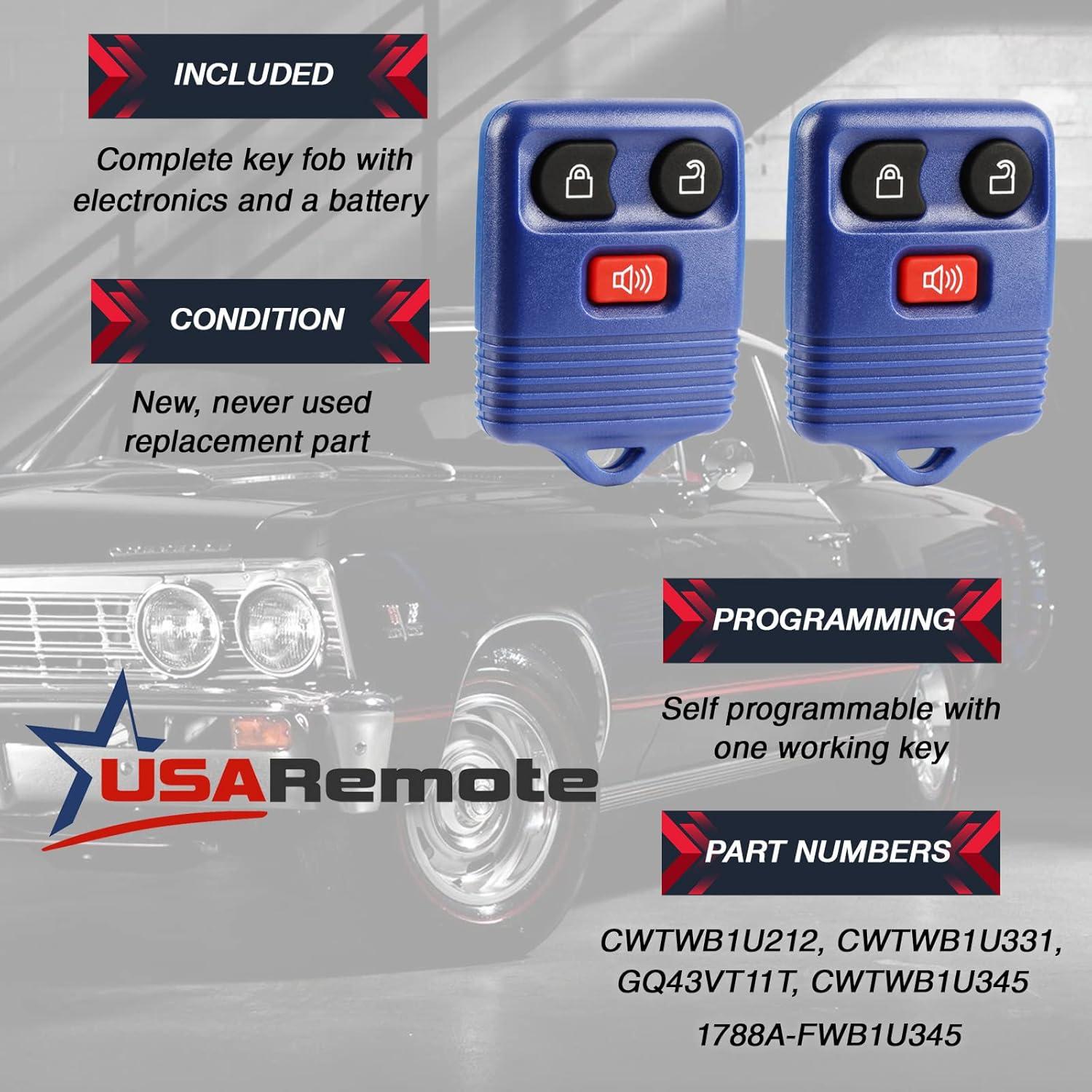 Control Remoto USARemote 13 para Ford y Mazda - Azul