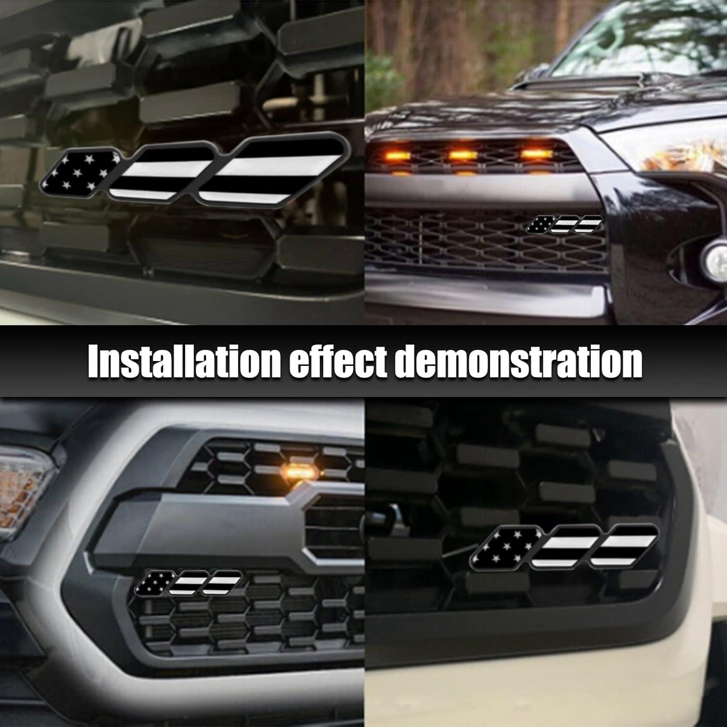 Insignia de Rejilla Tri-Color Jawmoy para Toyota 4Runner Tacoma Tundra