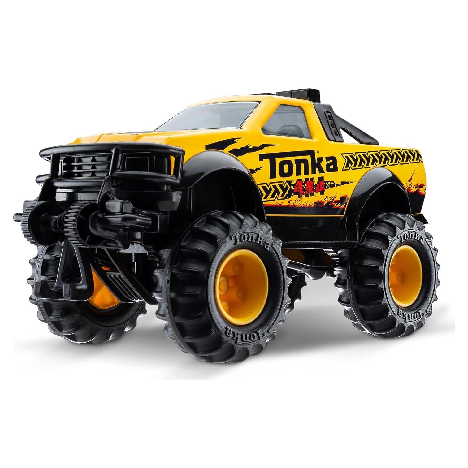 Camión Pickup 4x4 Tonka - Acero y Plástico Resistente, Amarillo