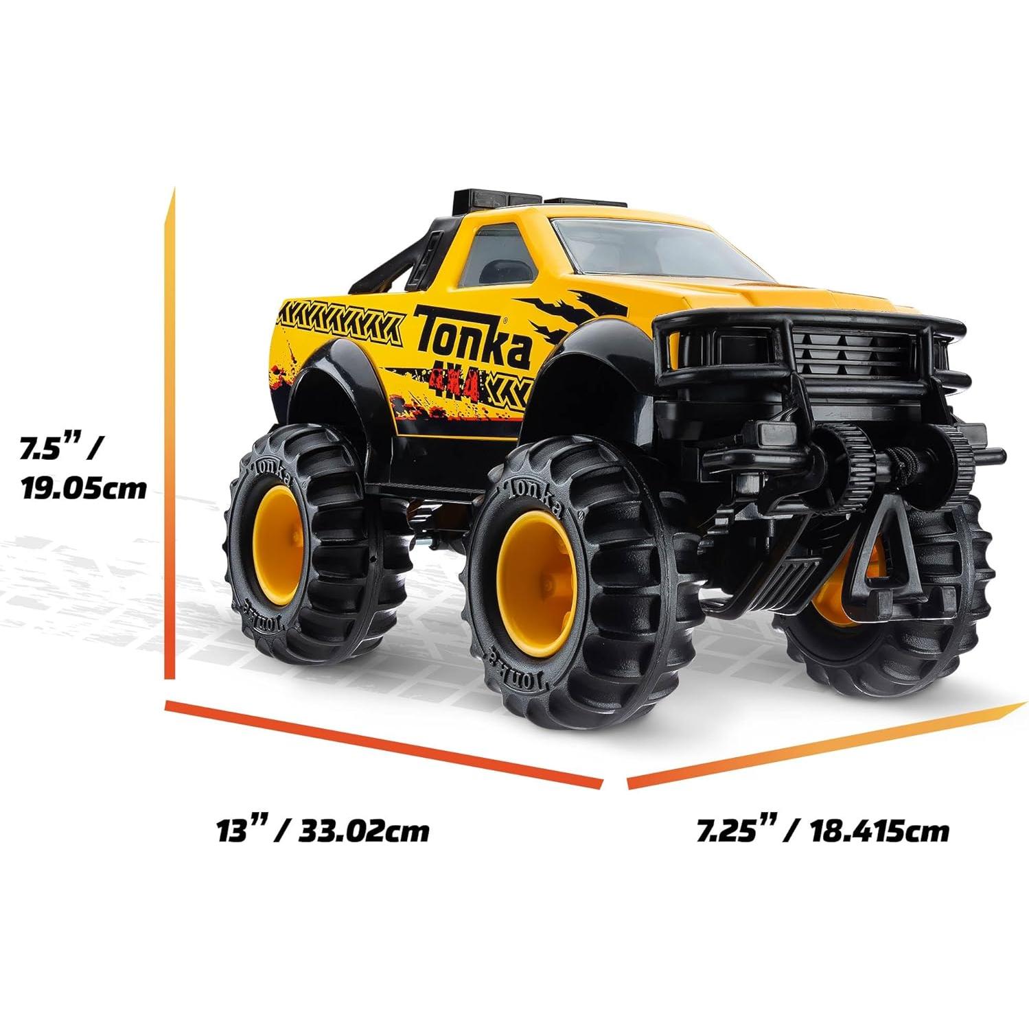 Camión Pickup 4x4 Tonka - Acero y Plástico Resistente, Amarillo