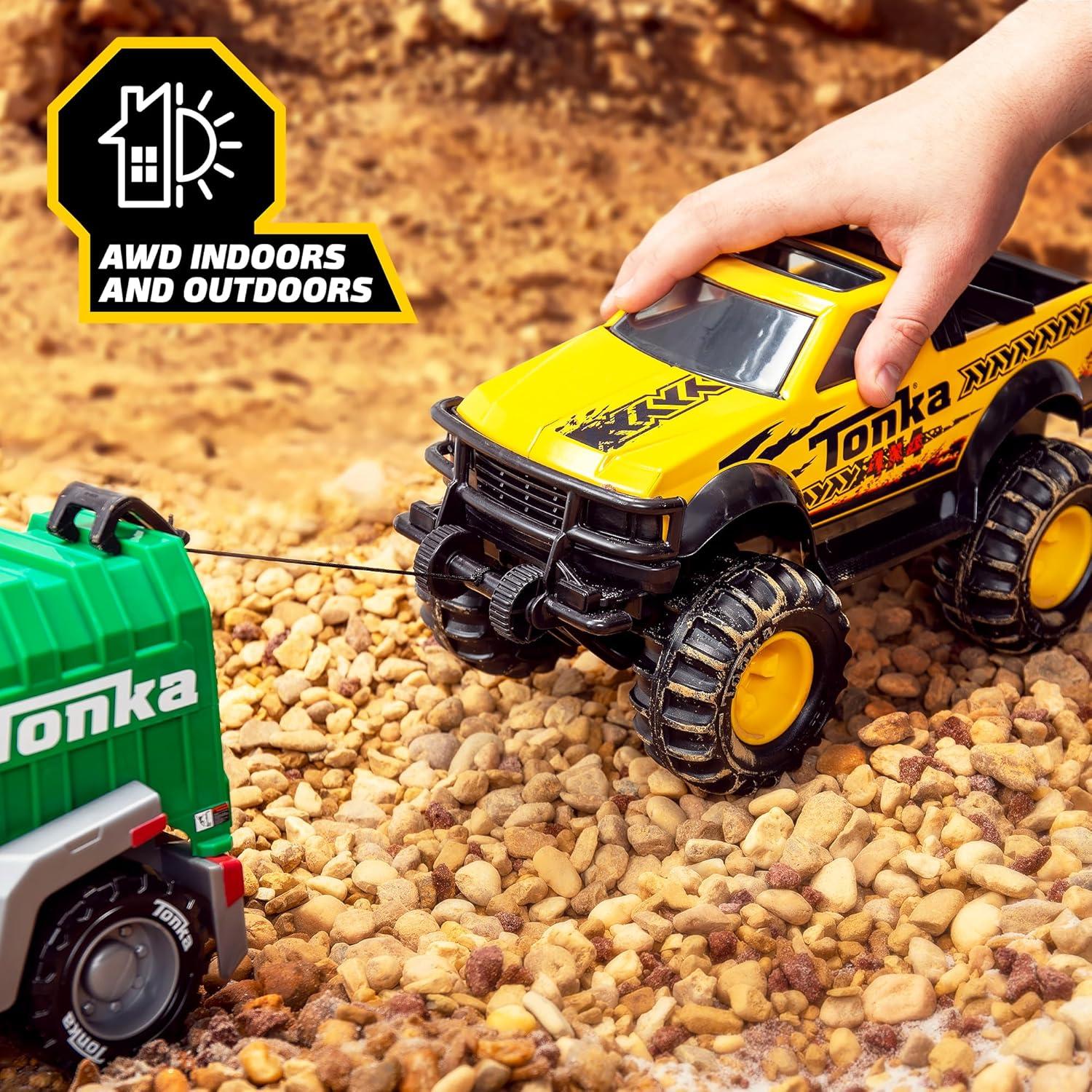 Camión Pickup 4x4 Tonka - Acero y Plástico Resistente, Amarillo