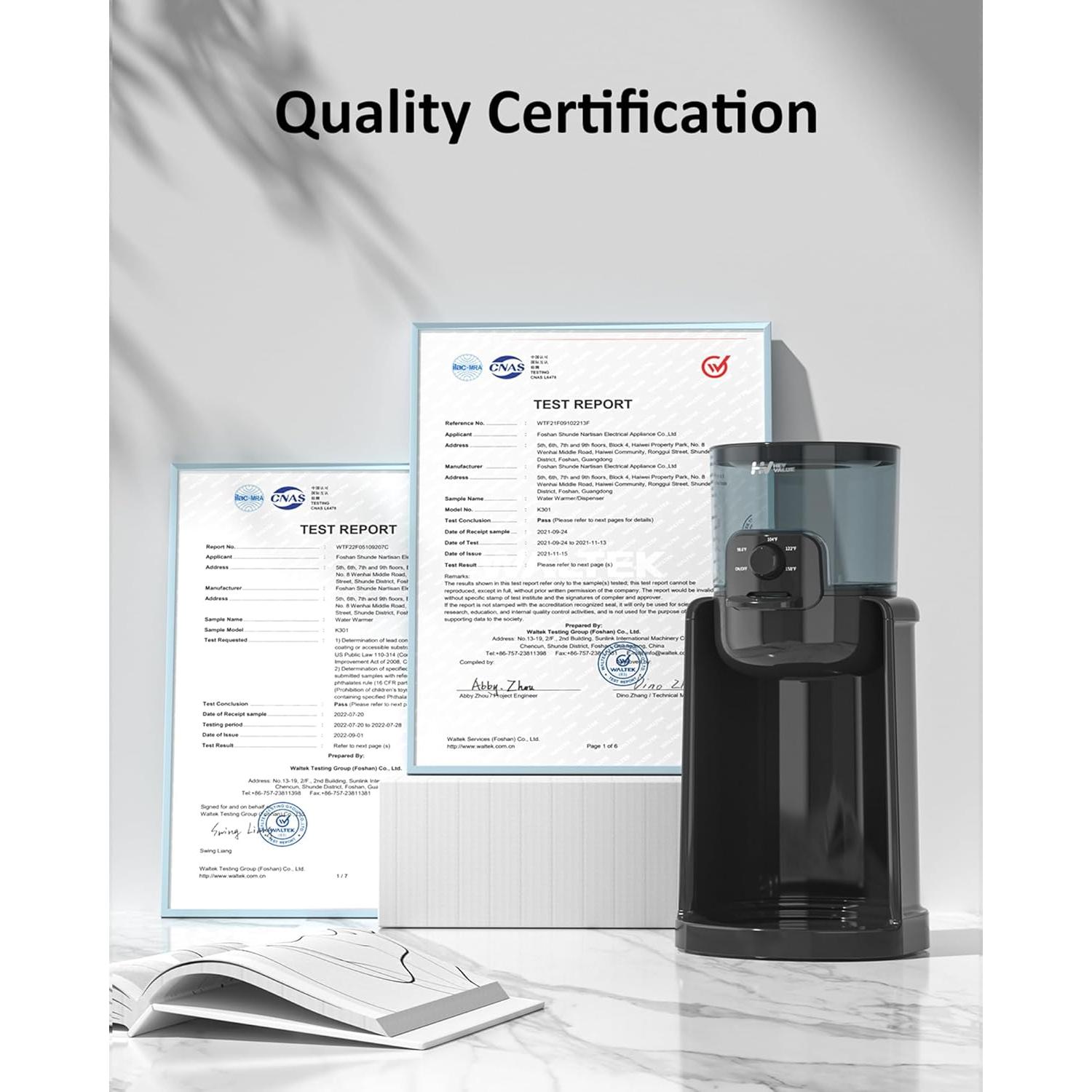 Calentador de Agua para Bebés HEYVALUE K301 4 Temperaturas