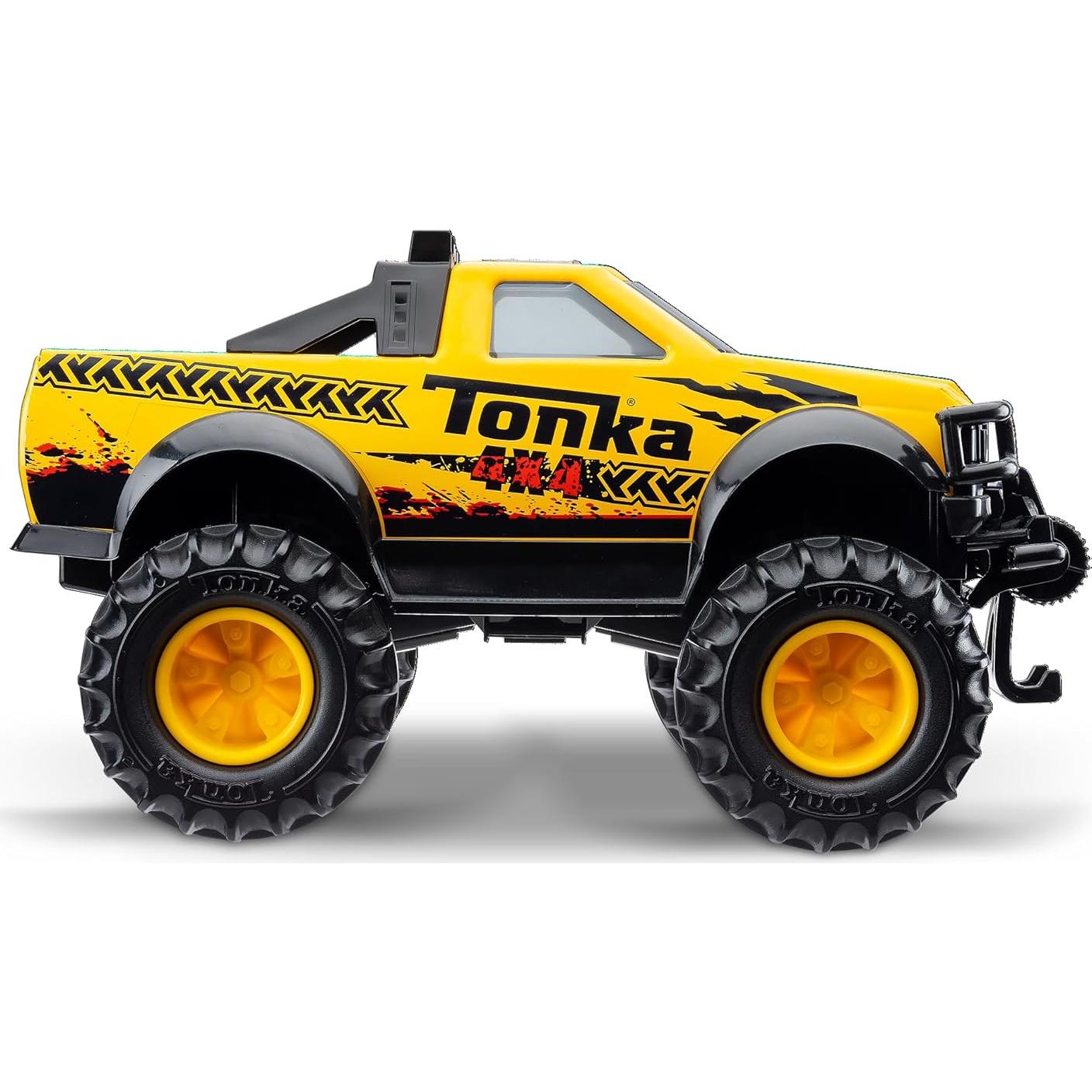 Camión Pickup 4x4 Tonka - Acero y Plástico Resistente, Amarillo