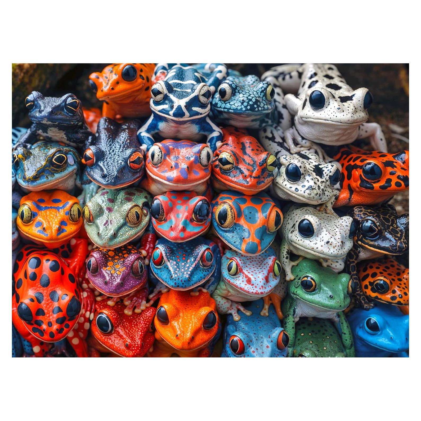 Rompecabezas 1000 Piezas Cross & Glory Kaleidoscopio de Ranas