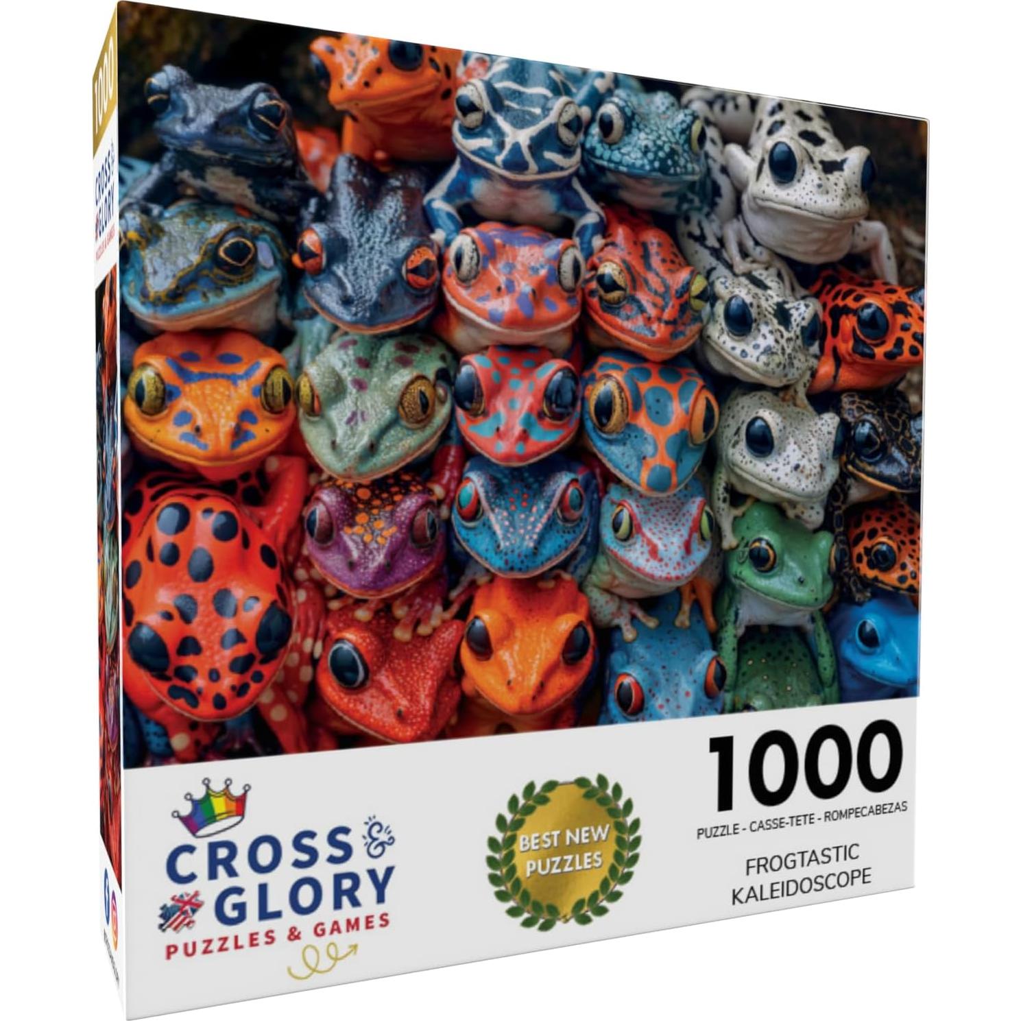 Rompecabezas 1000 Piezas Cross & Glory Kaleidoscopio de Ranas
