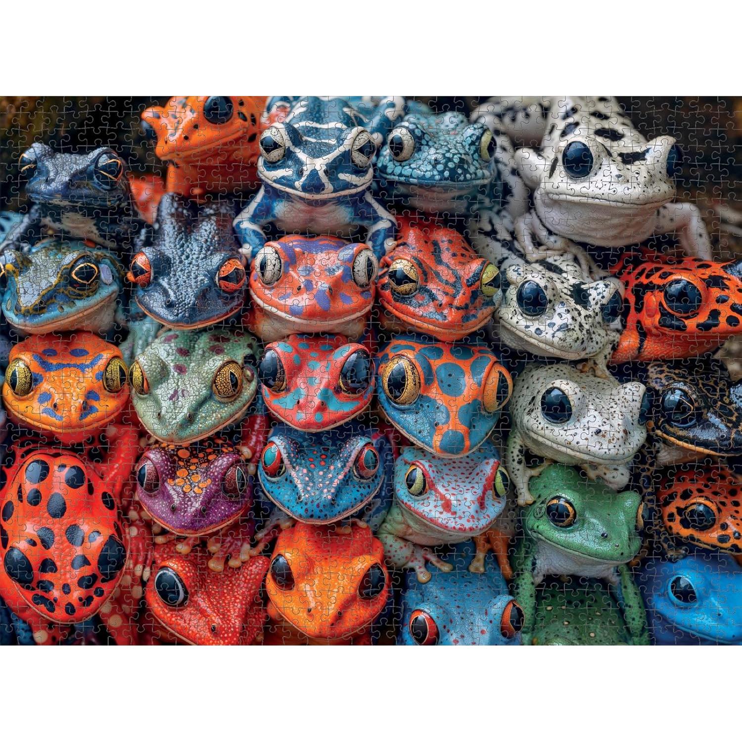 Rompecabezas 1000 Piezas Cross & Glory Kaleidoscopio de Ranas