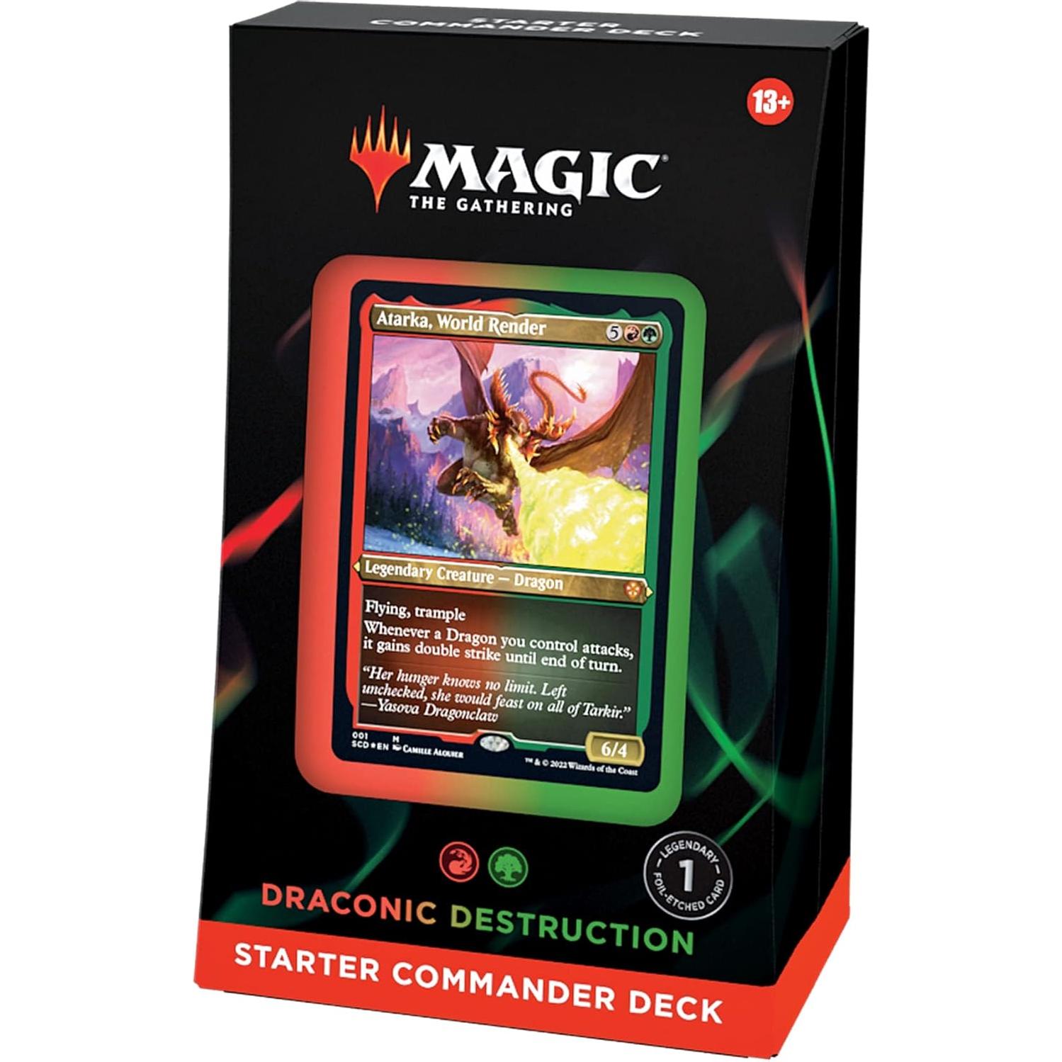 Mazo de Comandante Inicial Magic: The Gathering - Destrucción Dracónica Rojo-Verde 100 cartas