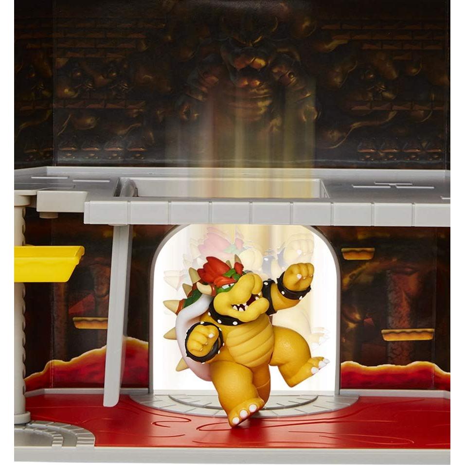 Juego Interactivo Castillo de Bowser Nintendo con Figura Bowser 6.35 cm