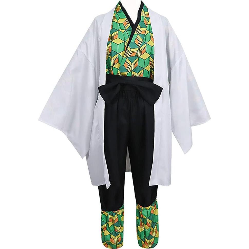 Disfraz de Cosplay Tkieio Kochou Kimono Adulto Unisex Verde