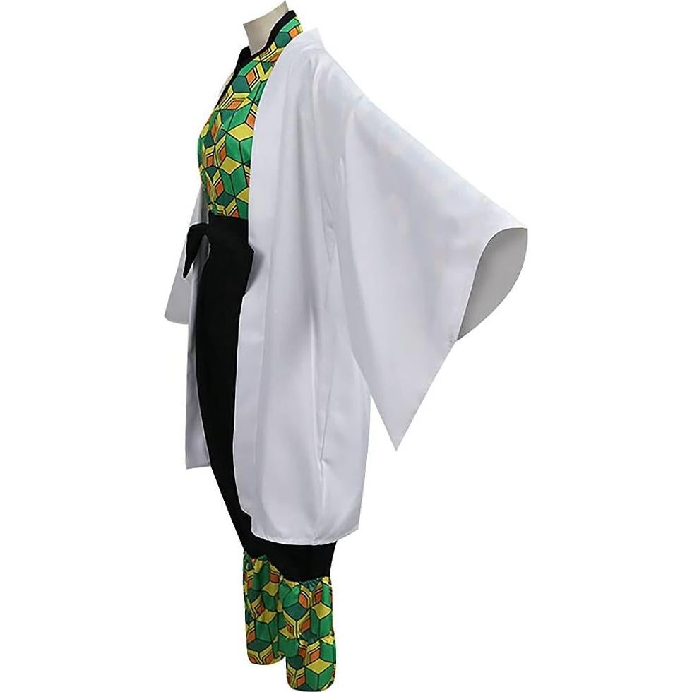Disfraz de Cosplay Tkieio Kochou Kimono Adulto Unisex Verde