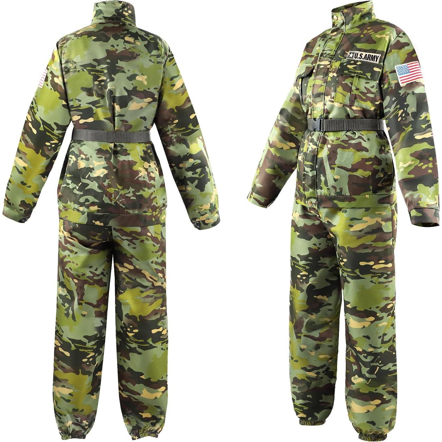 Disfraz de Ejército para Niños GIFTINBOX Camuflaje Talla Pequeña