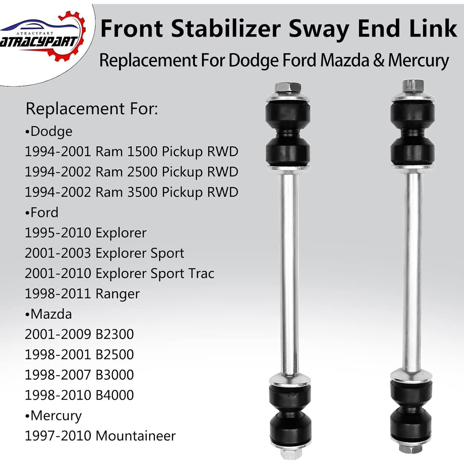 Enlace de Estabilizador Delantero ATRACYPART para Dodge Ram y Ford