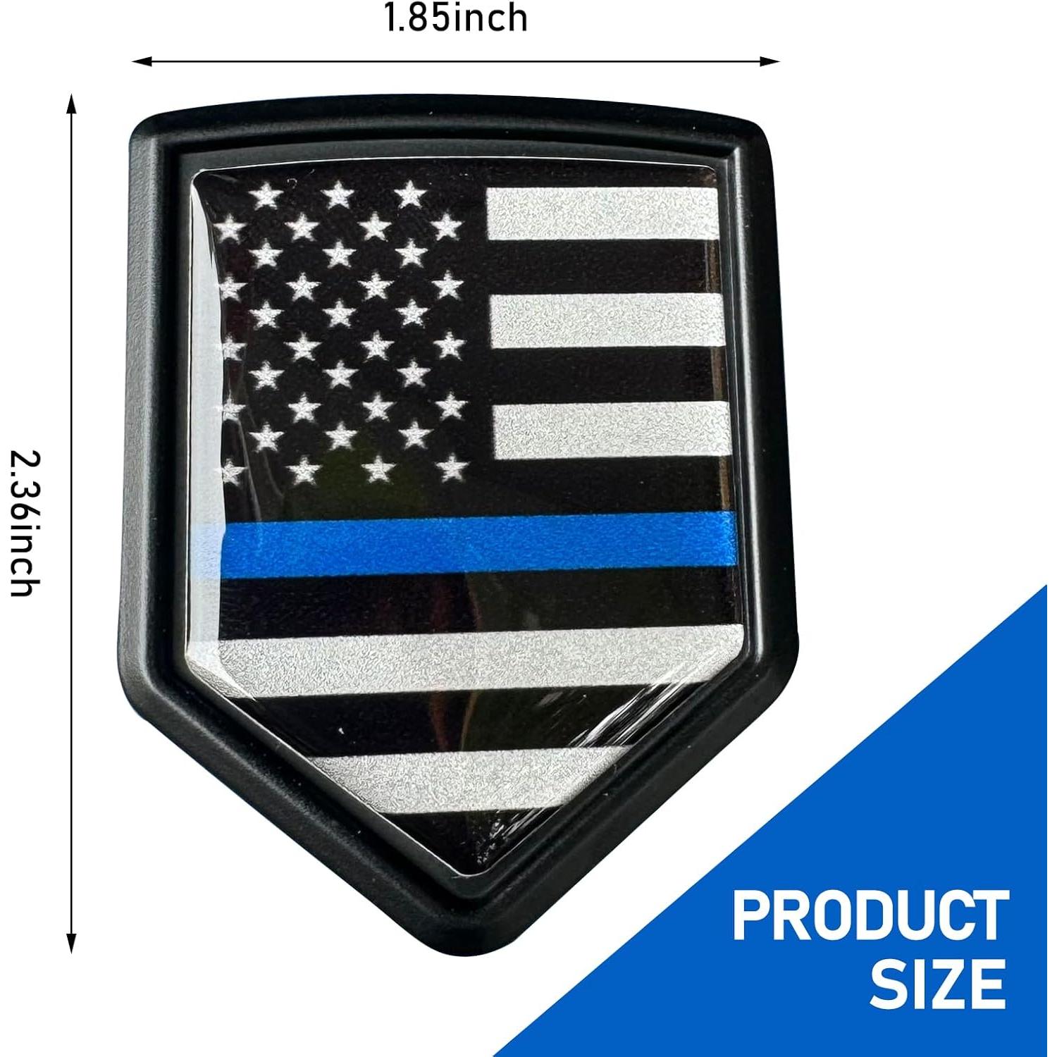 Calcomanía de Coche 3D Metal 4.7x6 cm Awlbed Bandera Americana