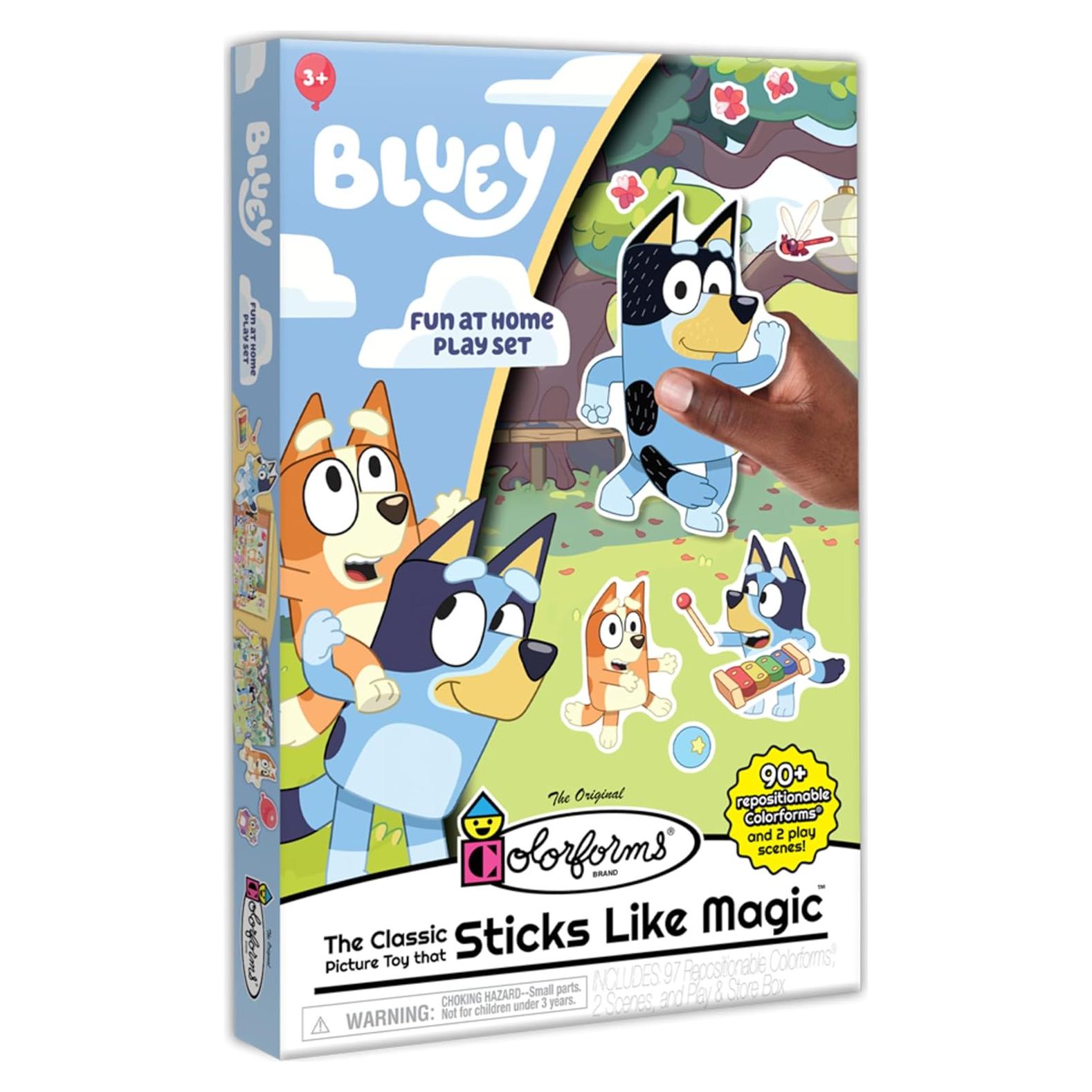 Set Colorforms Bluey - Piezas Reposicionables para Juego Imaginativo