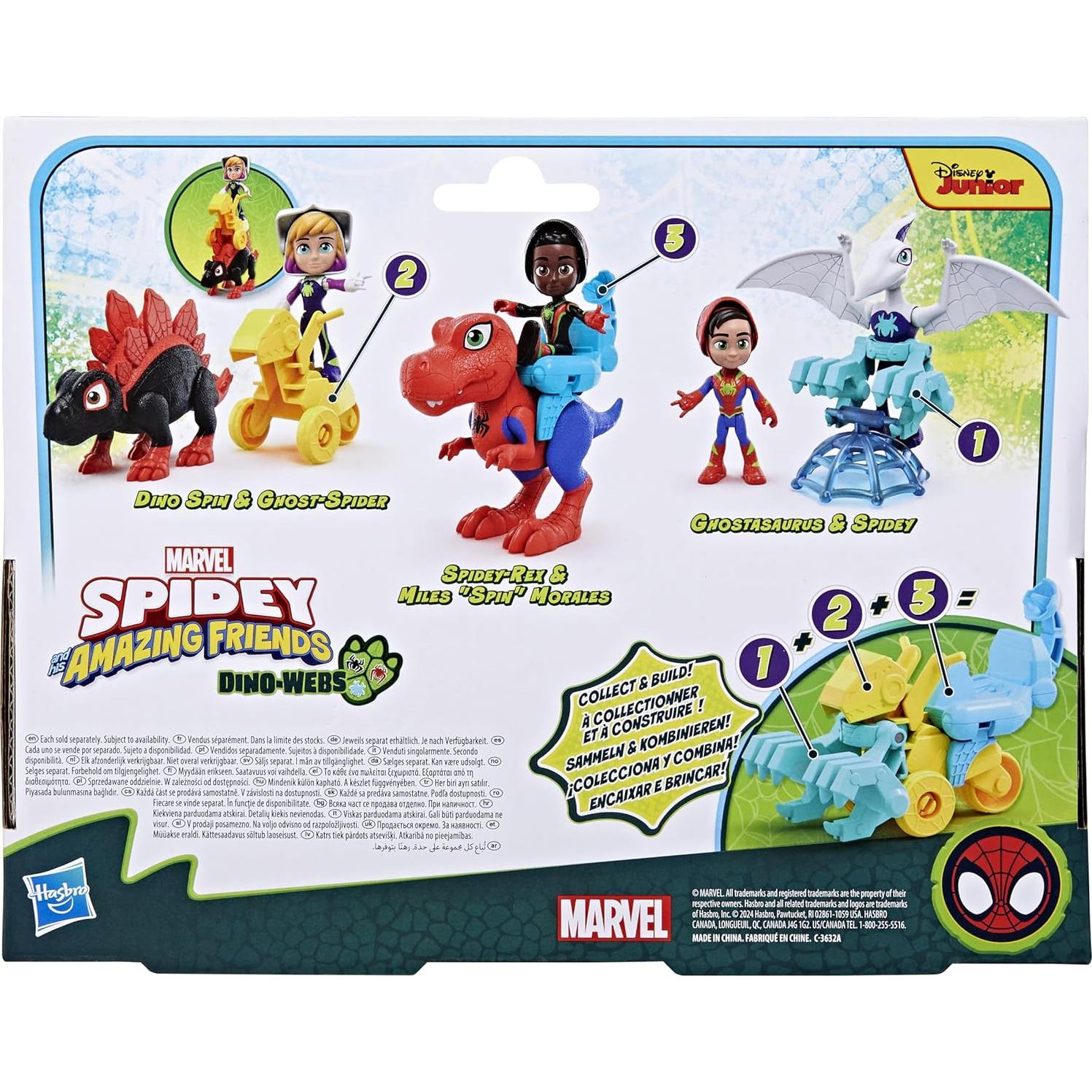 Conjunto de figuras de acción Spidey y Ghostasaurus 10cm