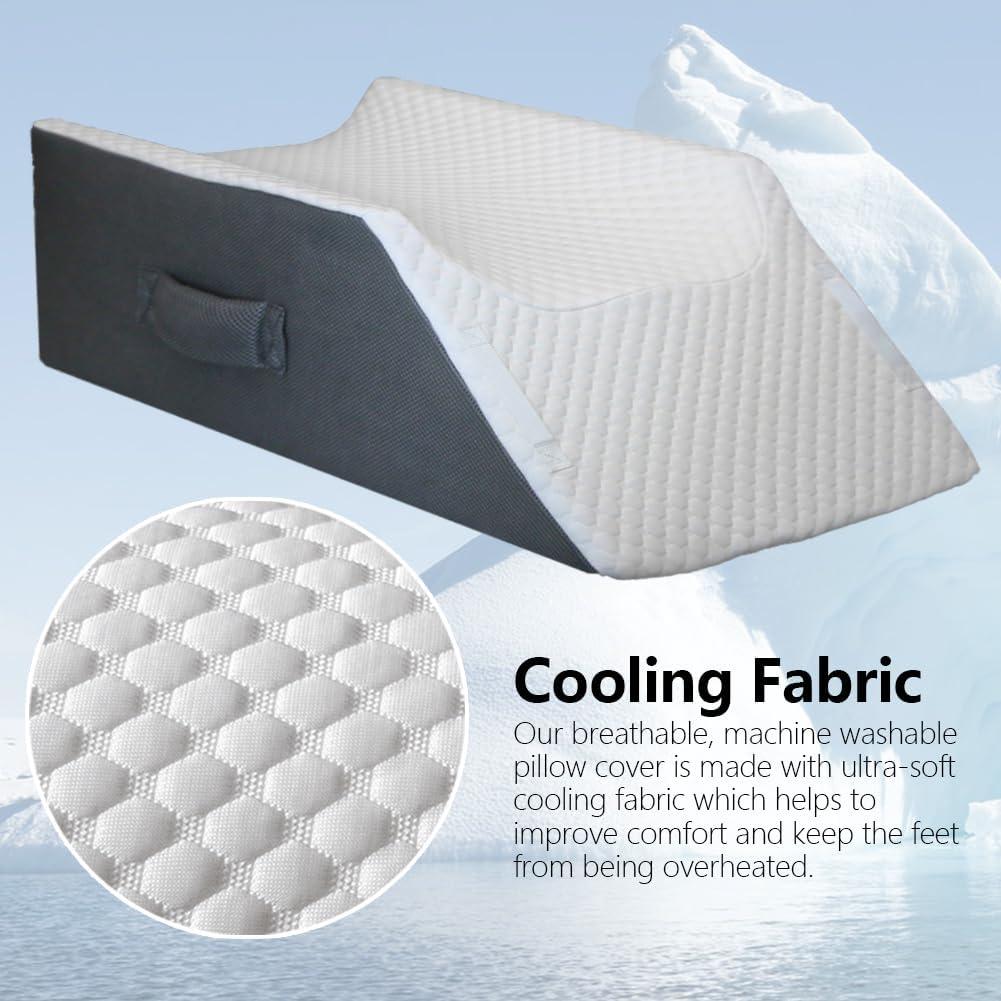 Almohada Elevadora de Piernas BlissfulNest Cuña Espuma Memoria