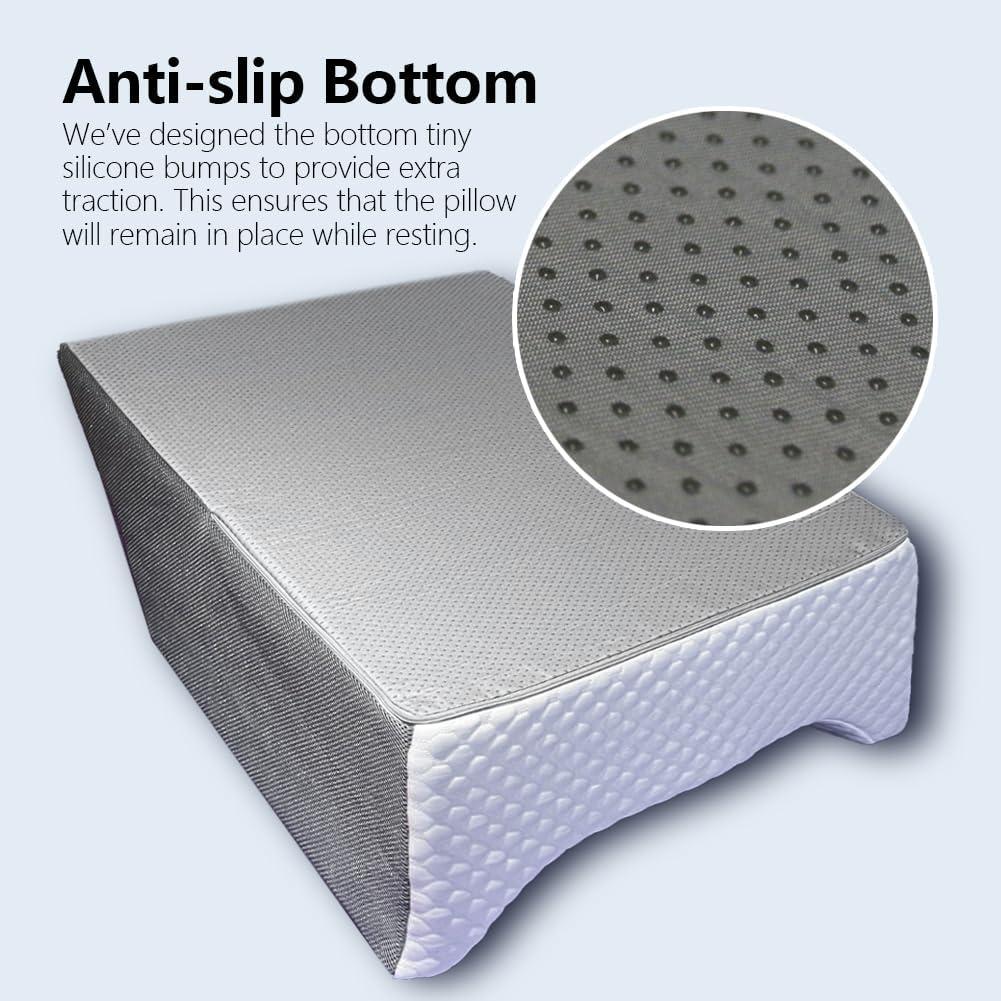 Almohada Elevadora de Piernas BlissfulNest Cuña Espuma Memoria