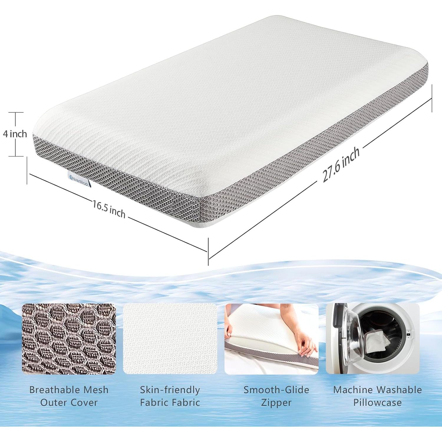 Almohada Cervical Ergonomica SerenNap 70x42 cm Doble Cara