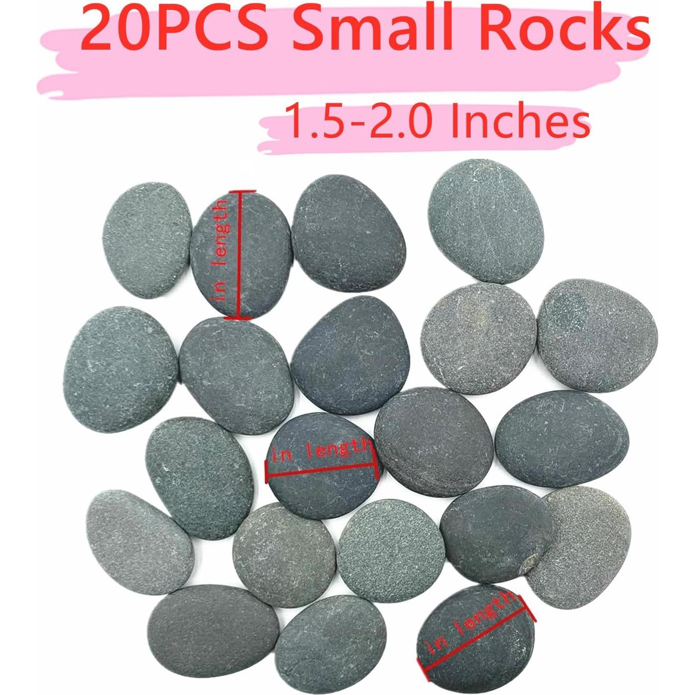 50PCS Rocas Naturales para Pintar Lifetop - Medianas y Pequeñas