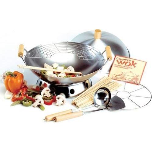 Juego de Wok Norpro 10 Piezas Acero 35.5 cm
