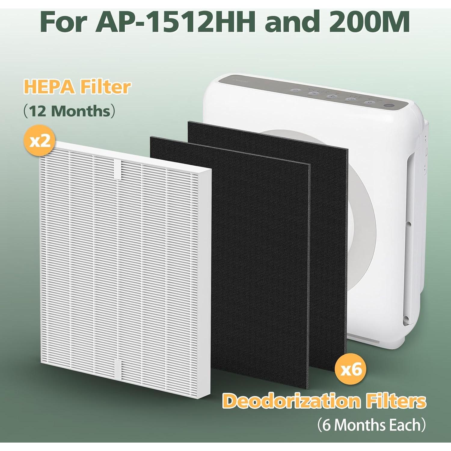 Conjunto de Filtros HEPA y Carbono isinlive AP-1512HH