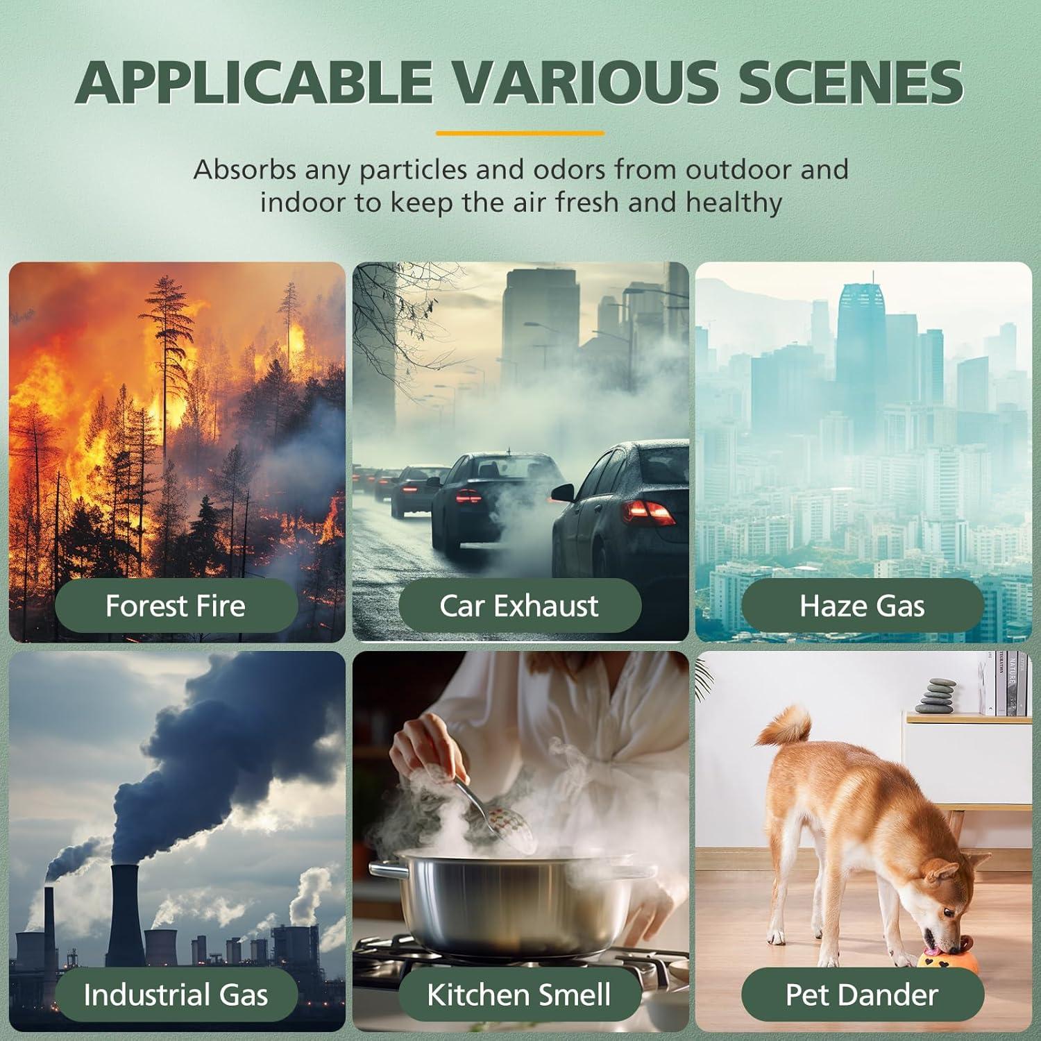 Conjunto de Filtros HEPA y Carbono isinlive AP-1512HH