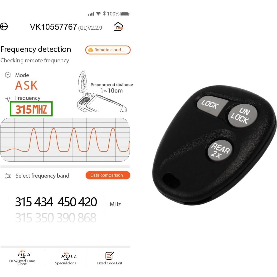 Control Remoto Llave Chevrolet GMC AB01502T 3 Botones