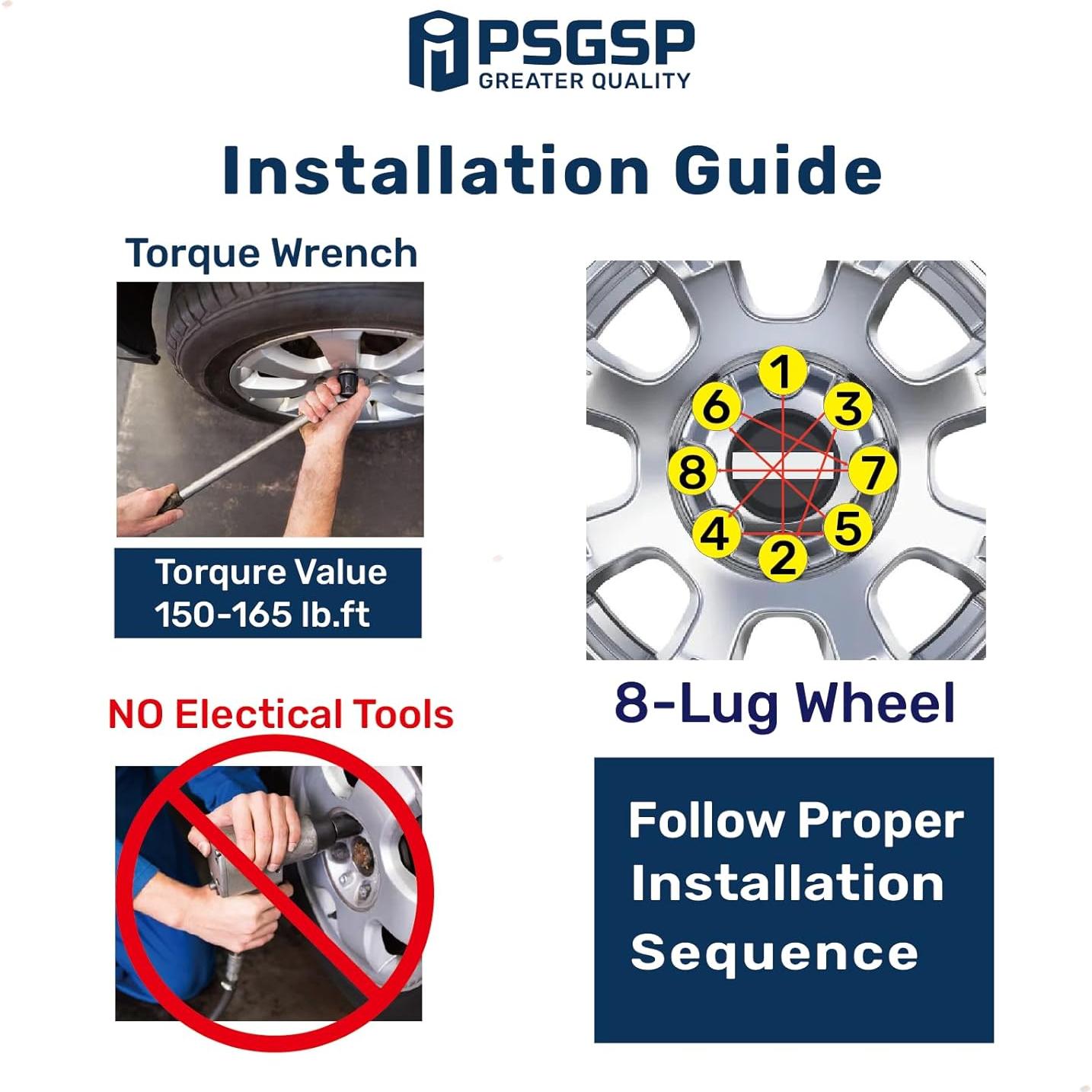 Tuercas de Rueda M14x1.5 Negras 4PCS para Ford 2017-2023