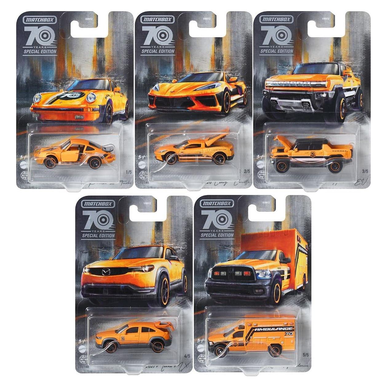 Matchbox 2023 Edición Especial 5 Vehículos Diecast