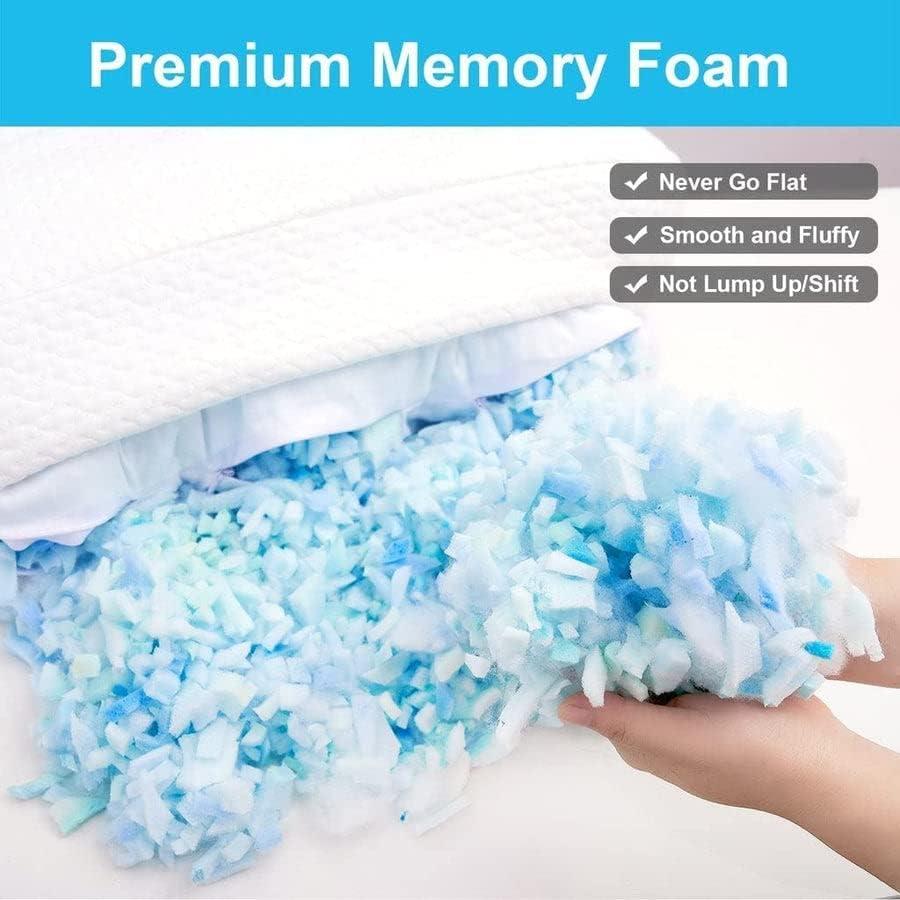 Almohada Antiarrugas Clieey Espuma Viscoelástica Ajustable 1.76 kg