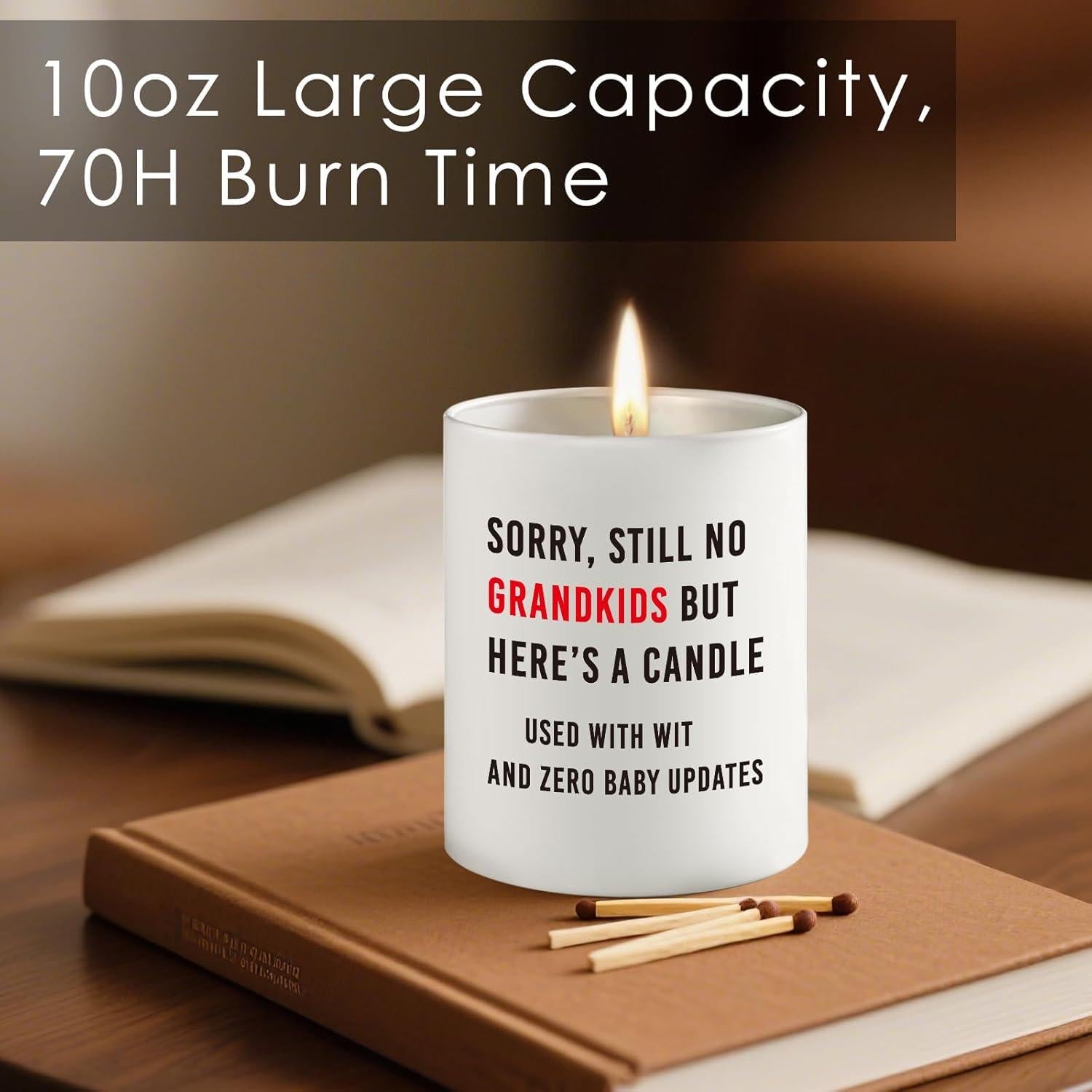 Vela Aromatizada de Soja 10oz Lavanda para Mamá - Regalo Divertido