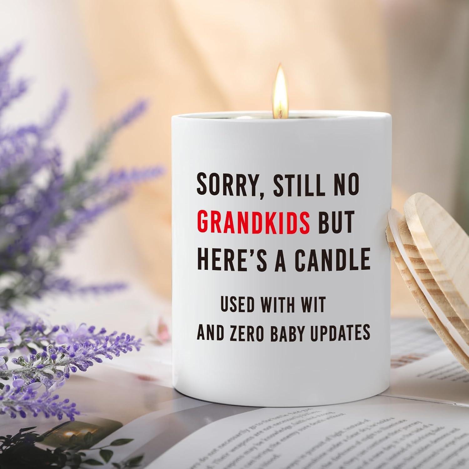 Vela Aromatizada de Soja 10oz Lavanda para Mamá - Regalo Divertido