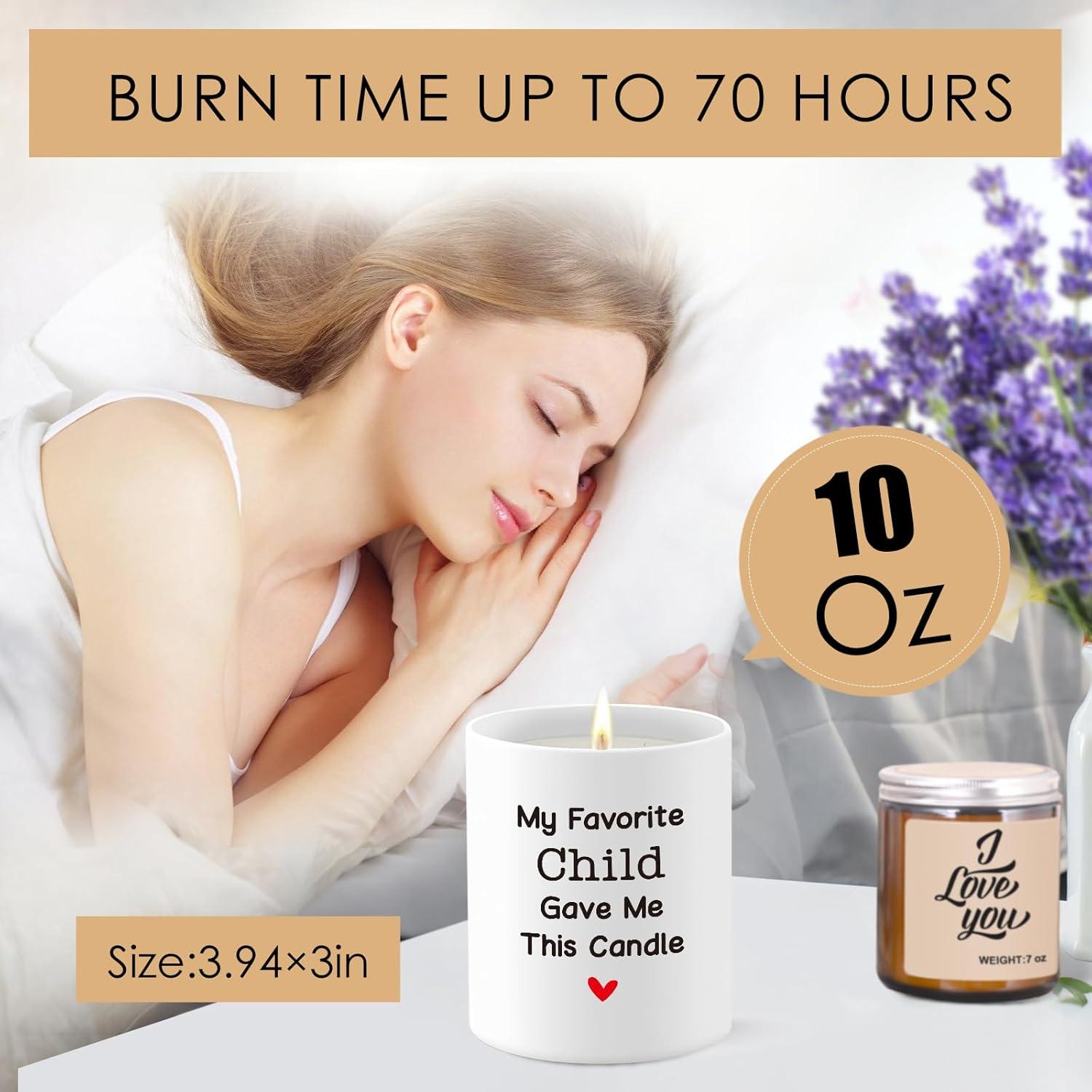 Vela Aromática de Lavanda 10oz NEVERNERVE - Regalo para Mamá