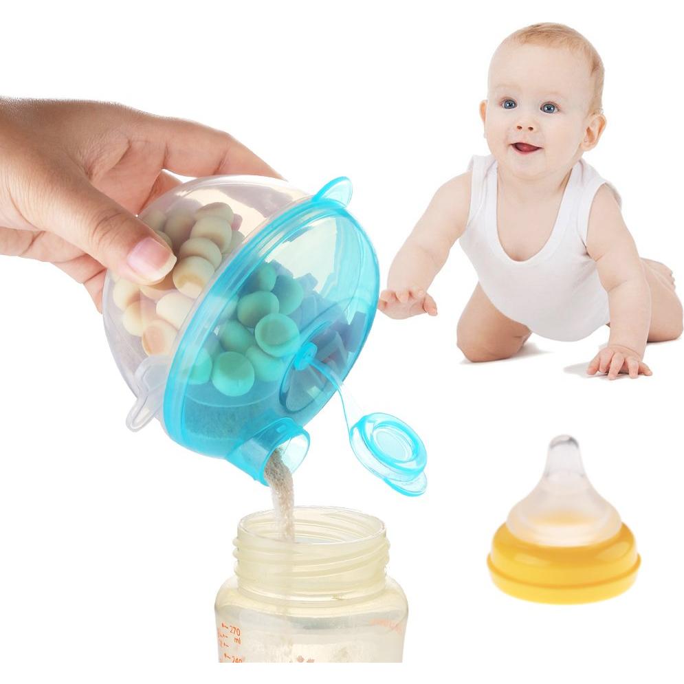 Dispensador de Fórmula para Bebés Accmor Azul 3 Compartimentos