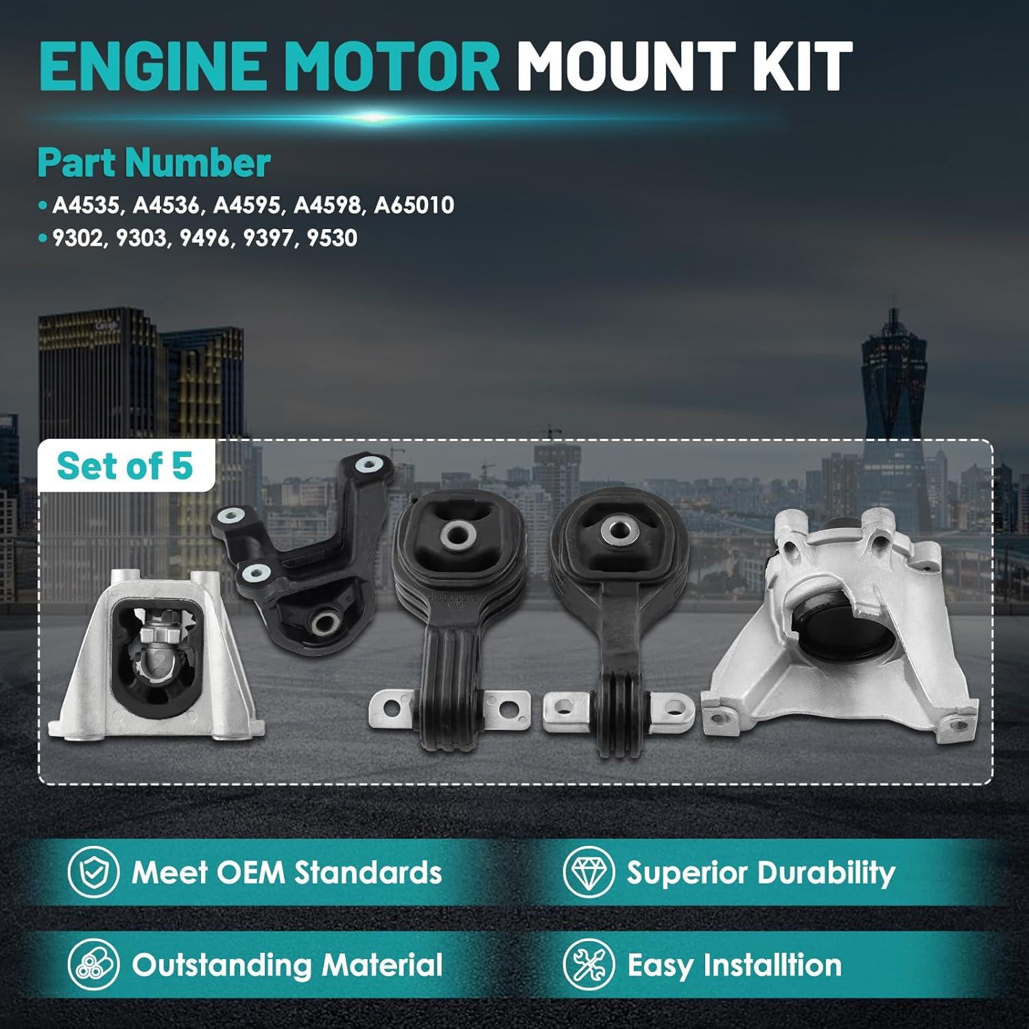 Juego de Soportes de Motor y Transmisión Honda CR-V 2007-2011