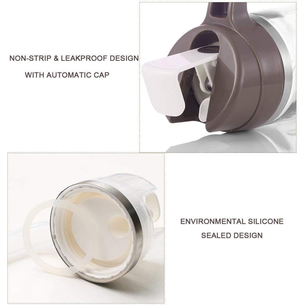 Dispensador de Aceite Marbrasse 600ml con Tapa Automática - 2 Pcs