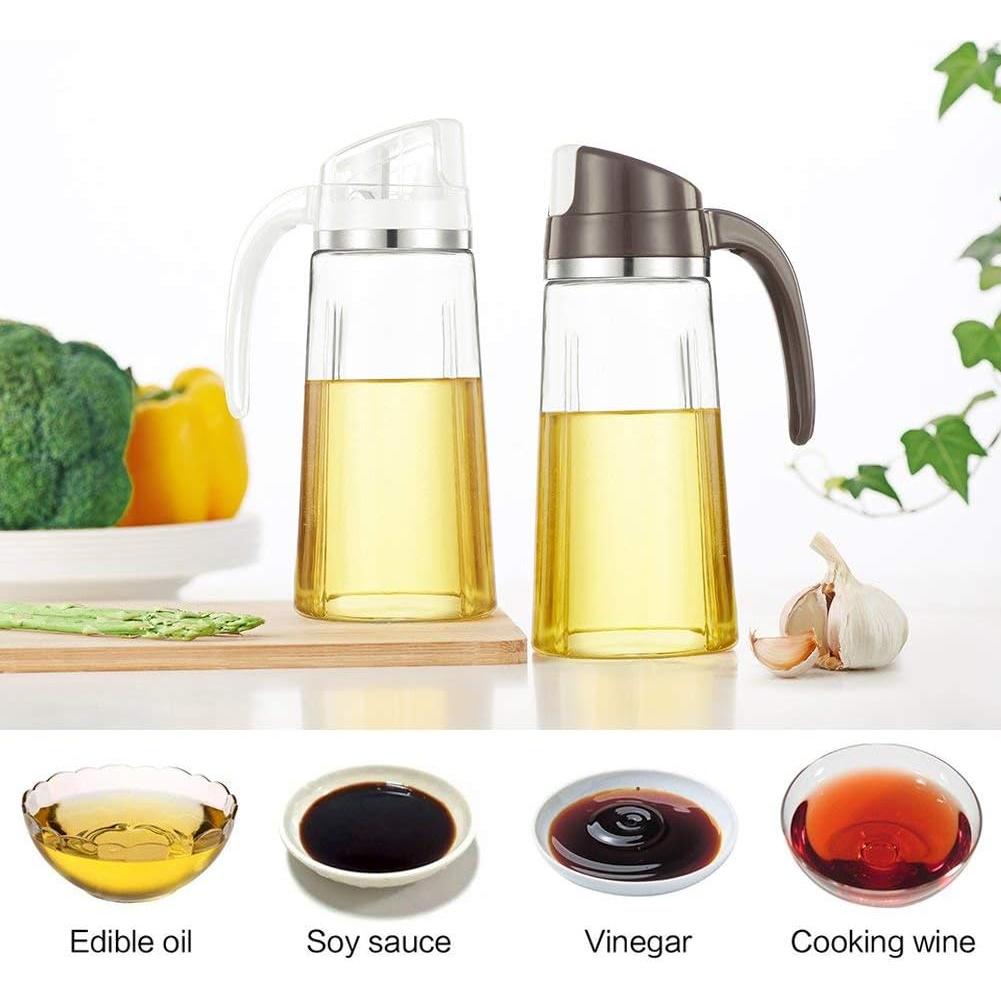 Dispensador de Aceite Marbrasse 600ml con Tapa Automática - 2 Pcs