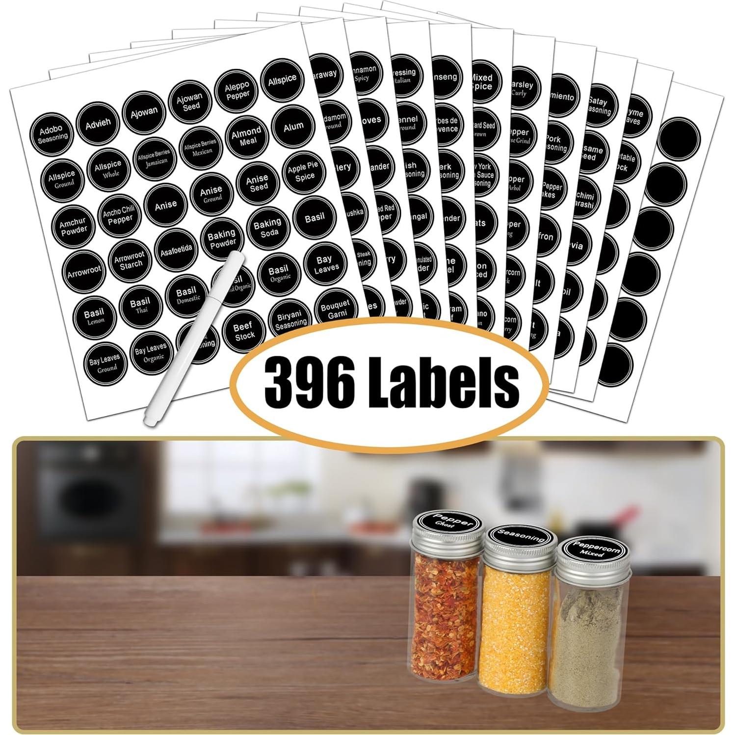 Organizador de Especias SWOMMOLY 3 Niveles con 24 Tarros y Etiquetas