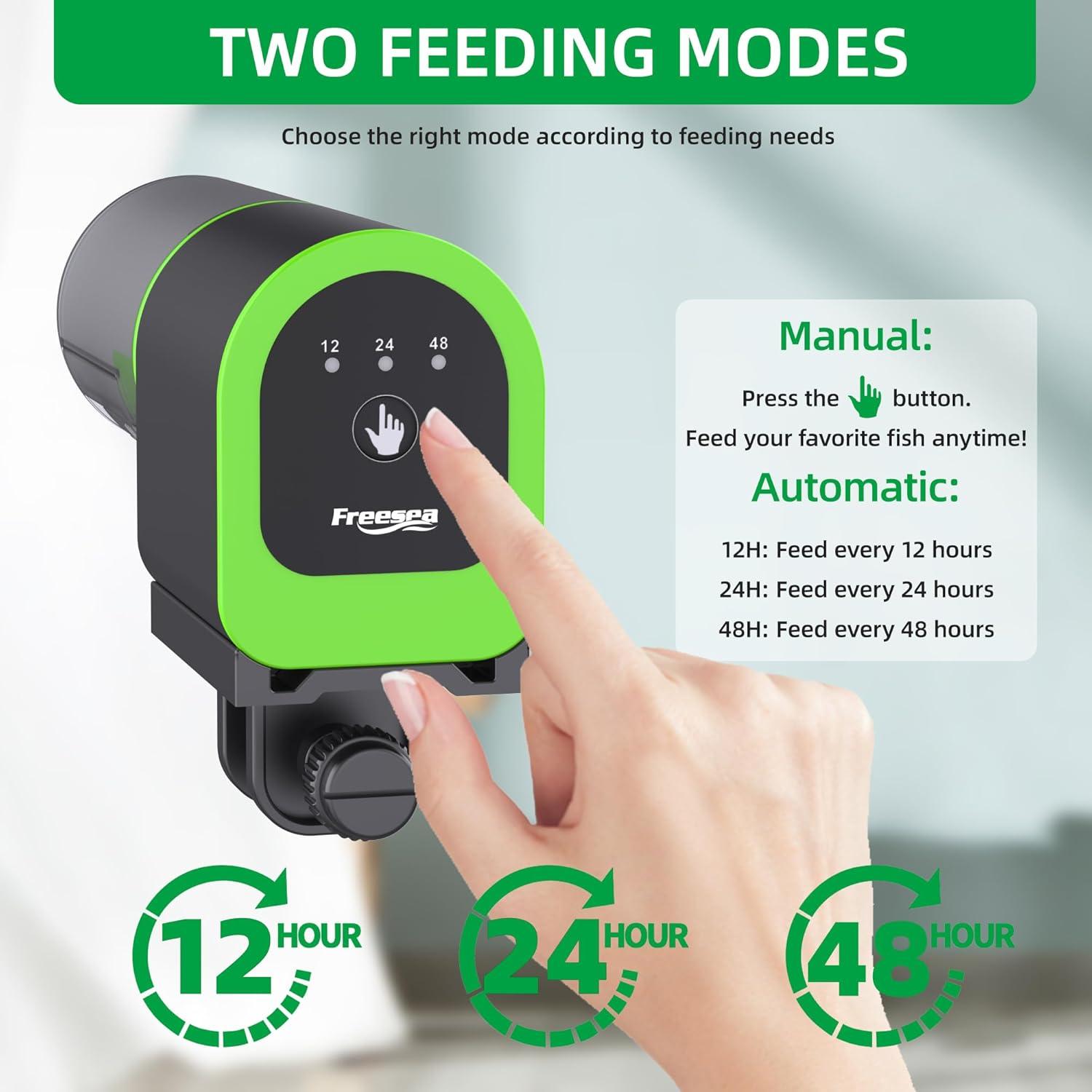 Alimentador Automático de Peces FREESEA FS-32 Recargable USB