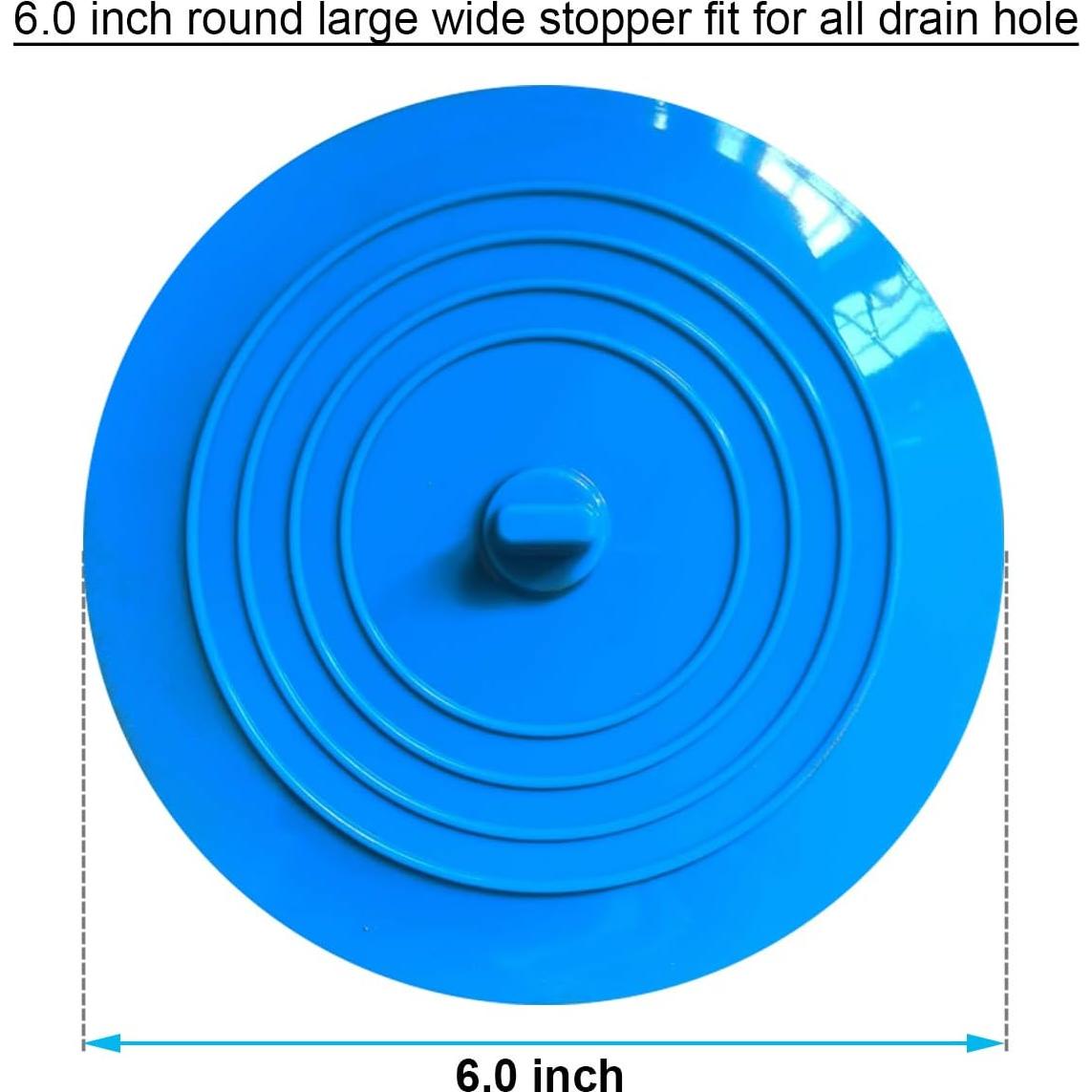 2 Tapones de Drenaje de Silicona Seatery 15 cm Universal