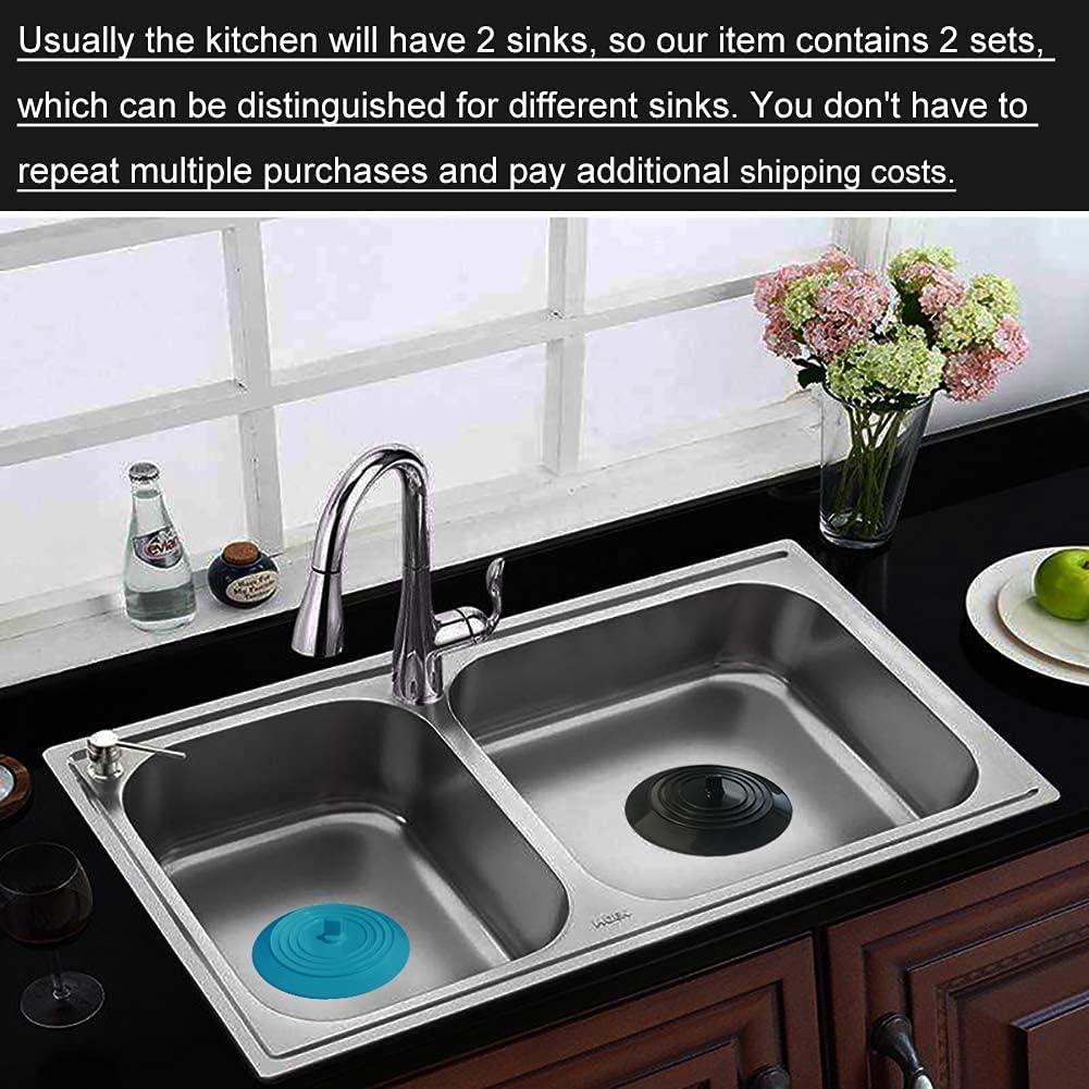 2 Tapones de Drenaje de Silicona Seatery 15 cm Universal