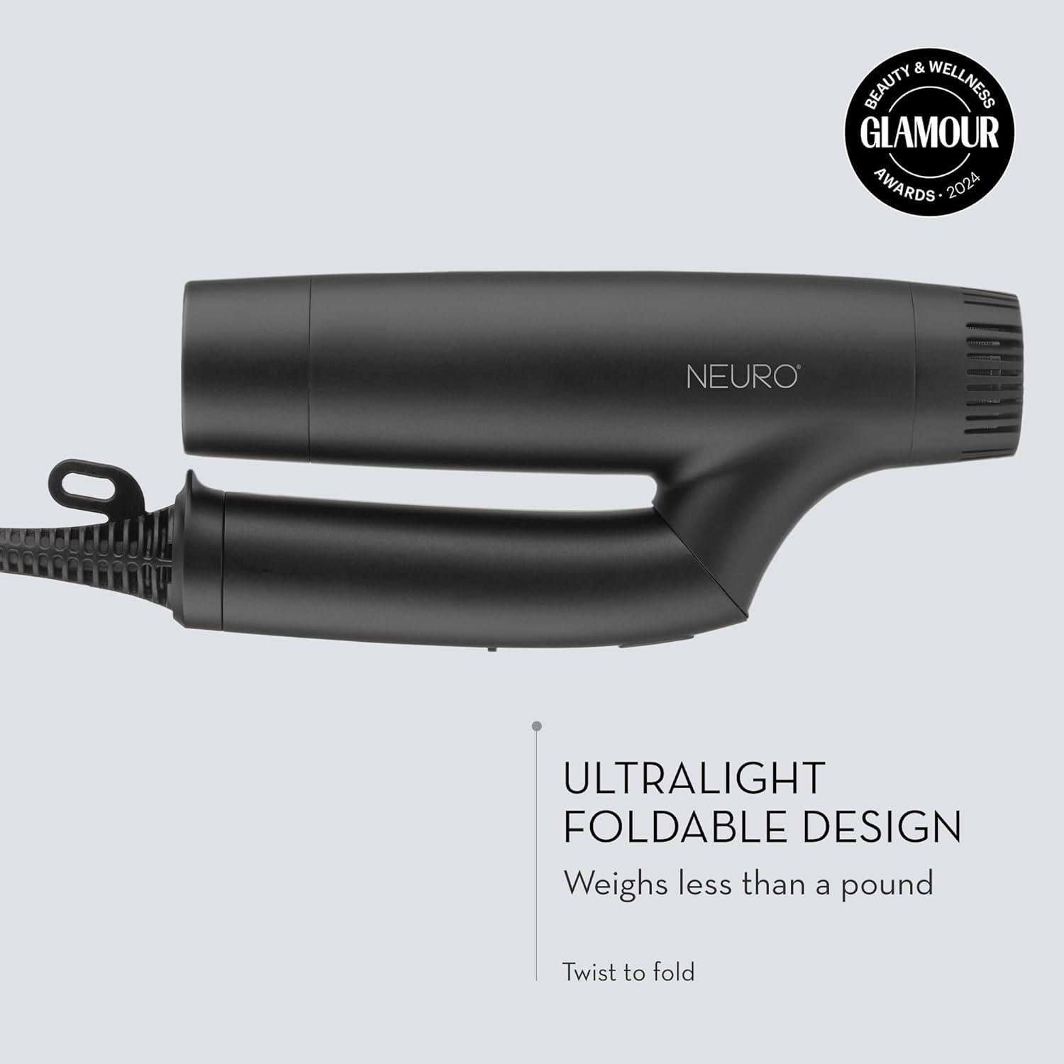 Secador de Pelo Profesional Paul Mitchell Neuro Dry+ Plegable Doble Voltaje