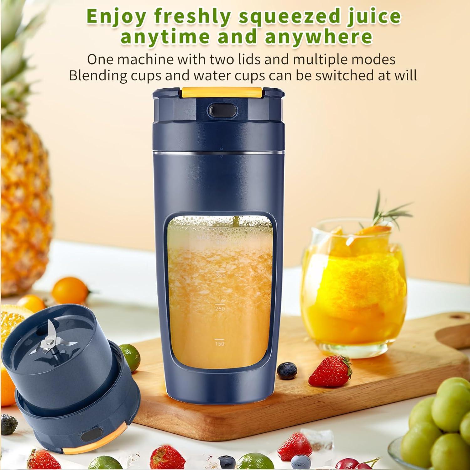 Vaso Mezclador USB Aojudic 600ml Portátil para Batidos y Jugos